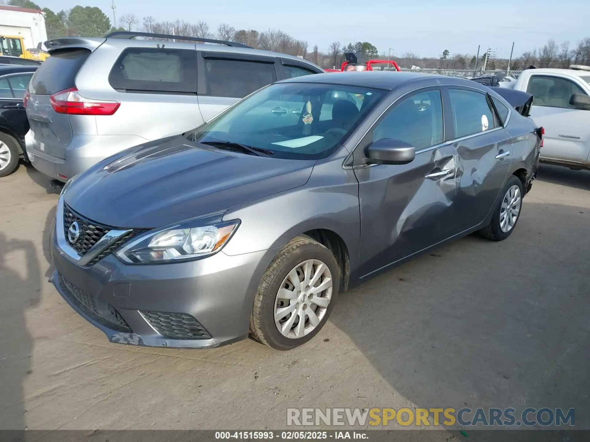 2 Photograph of a damaged car 3N1AB7AP6KY361456 NISSAN SENTRA 2019