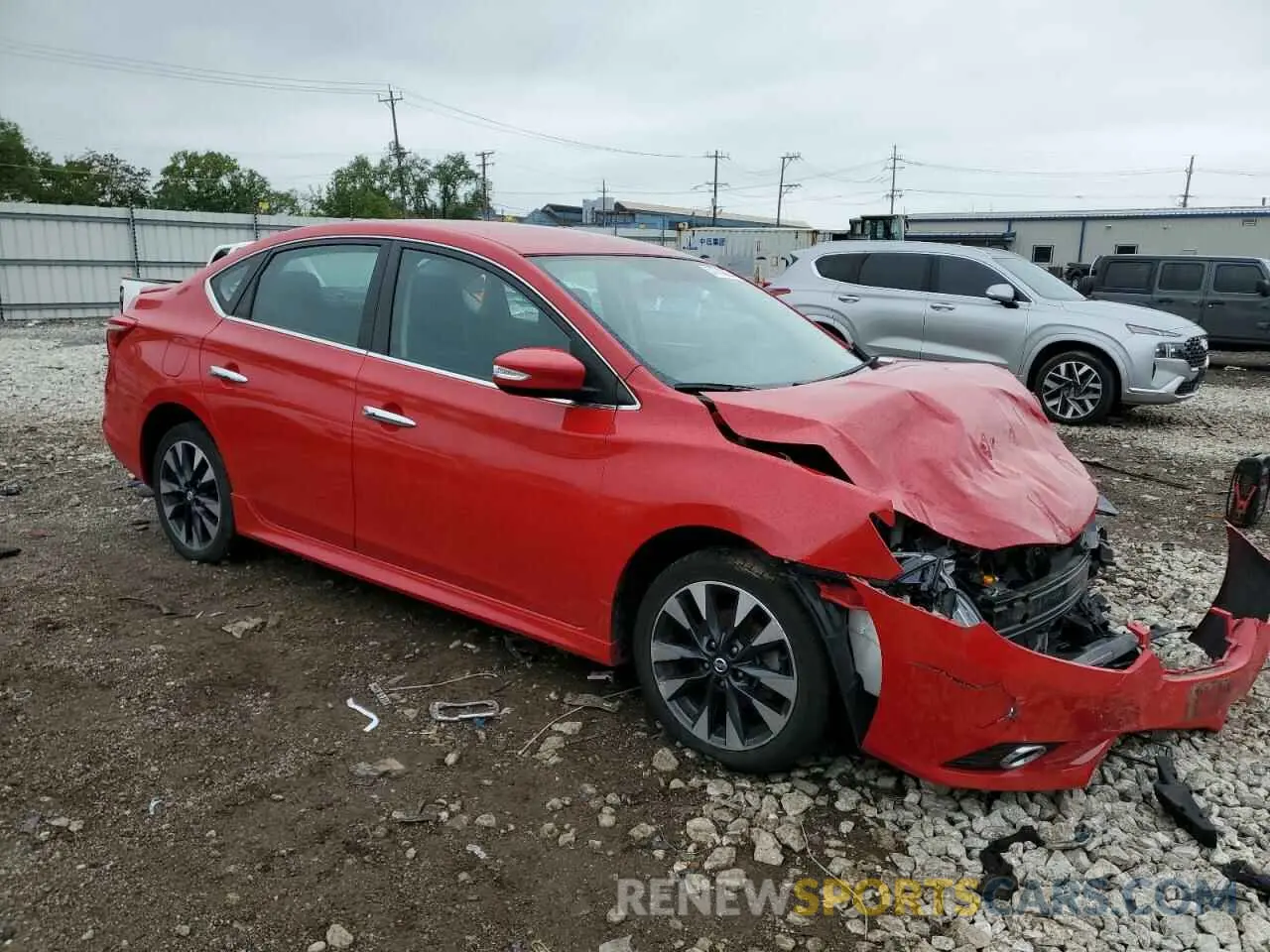 4 Photograph of a damaged car 3N1AB7AP6KY369993 NISSAN SENTRA 2019