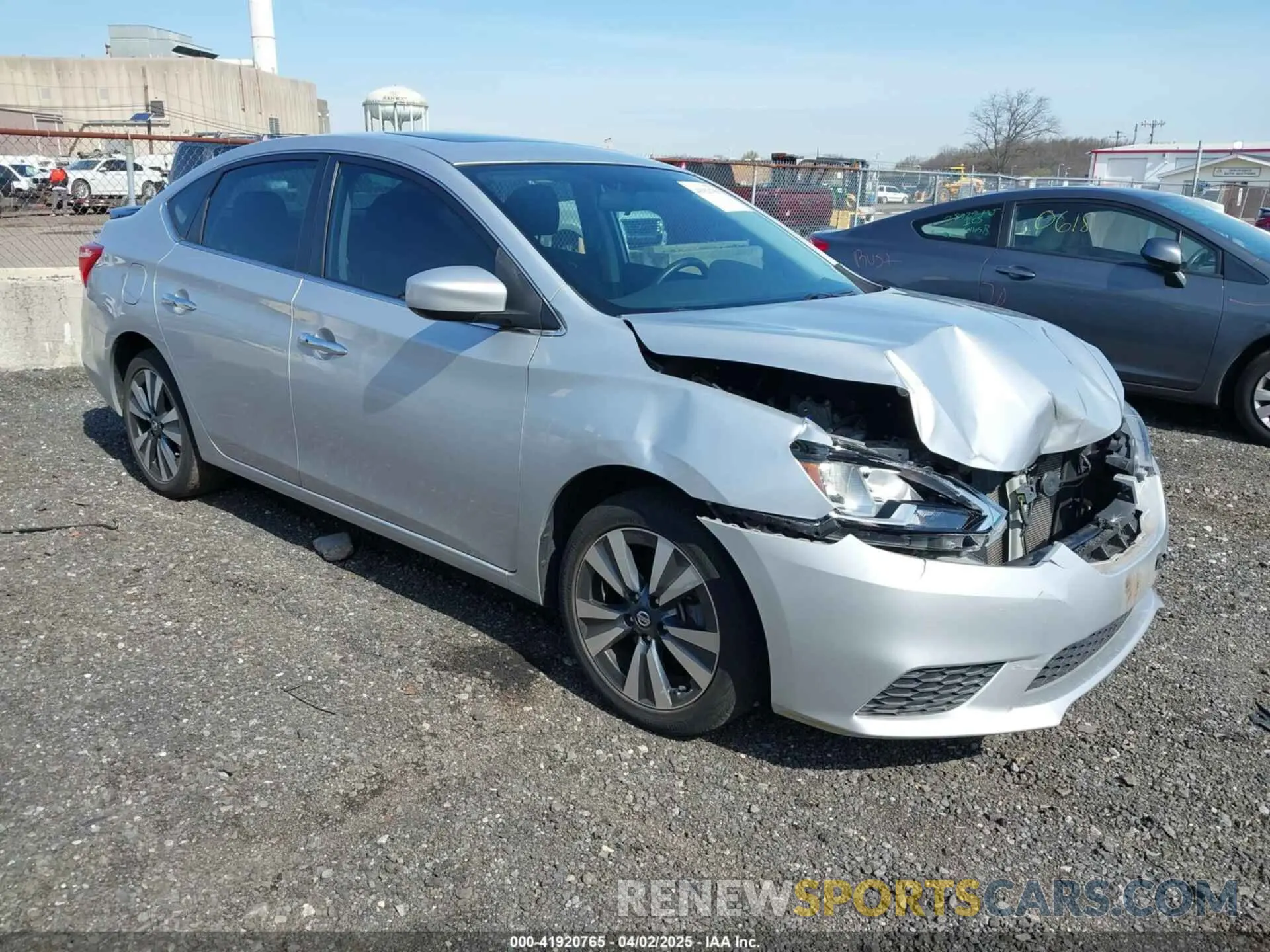 1 Photograph of a damaged car 3N1AB7AP6KY381447 NISSAN SENTRA 2019