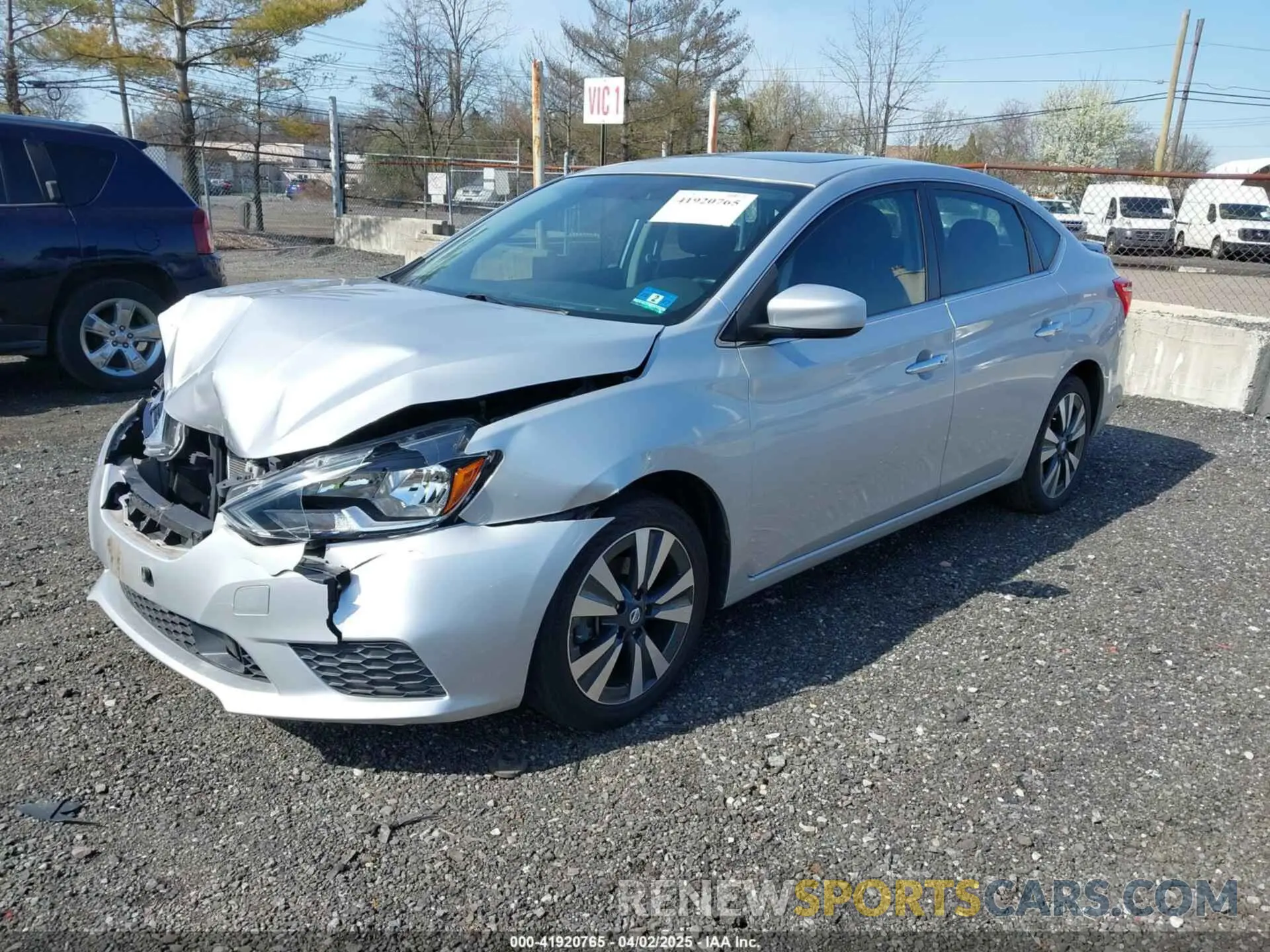 2 Photograph of a damaged car 3N1AB7AP6KY381447 NISSAN SENTRA 2019