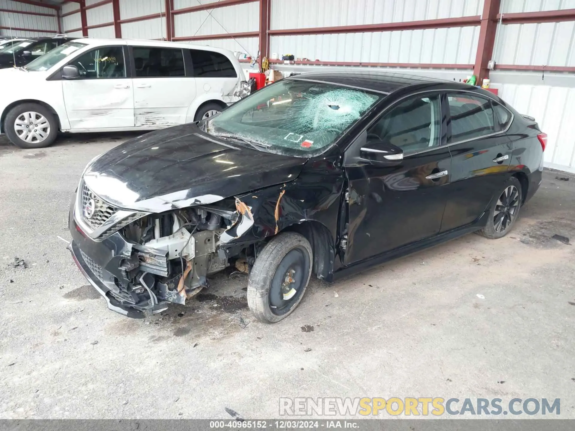 2 Photograph of a damaged car 3N1AB7AP6KY381819 NISSAN SENTRA 2019