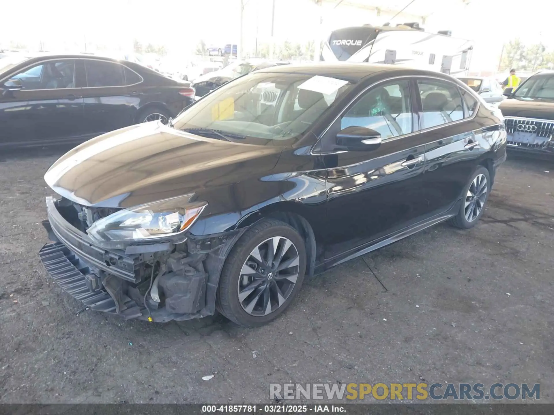 2 Photograph of a damaged car 3N1AB7AP6KY382078 NISSAN SENTRA 2019
