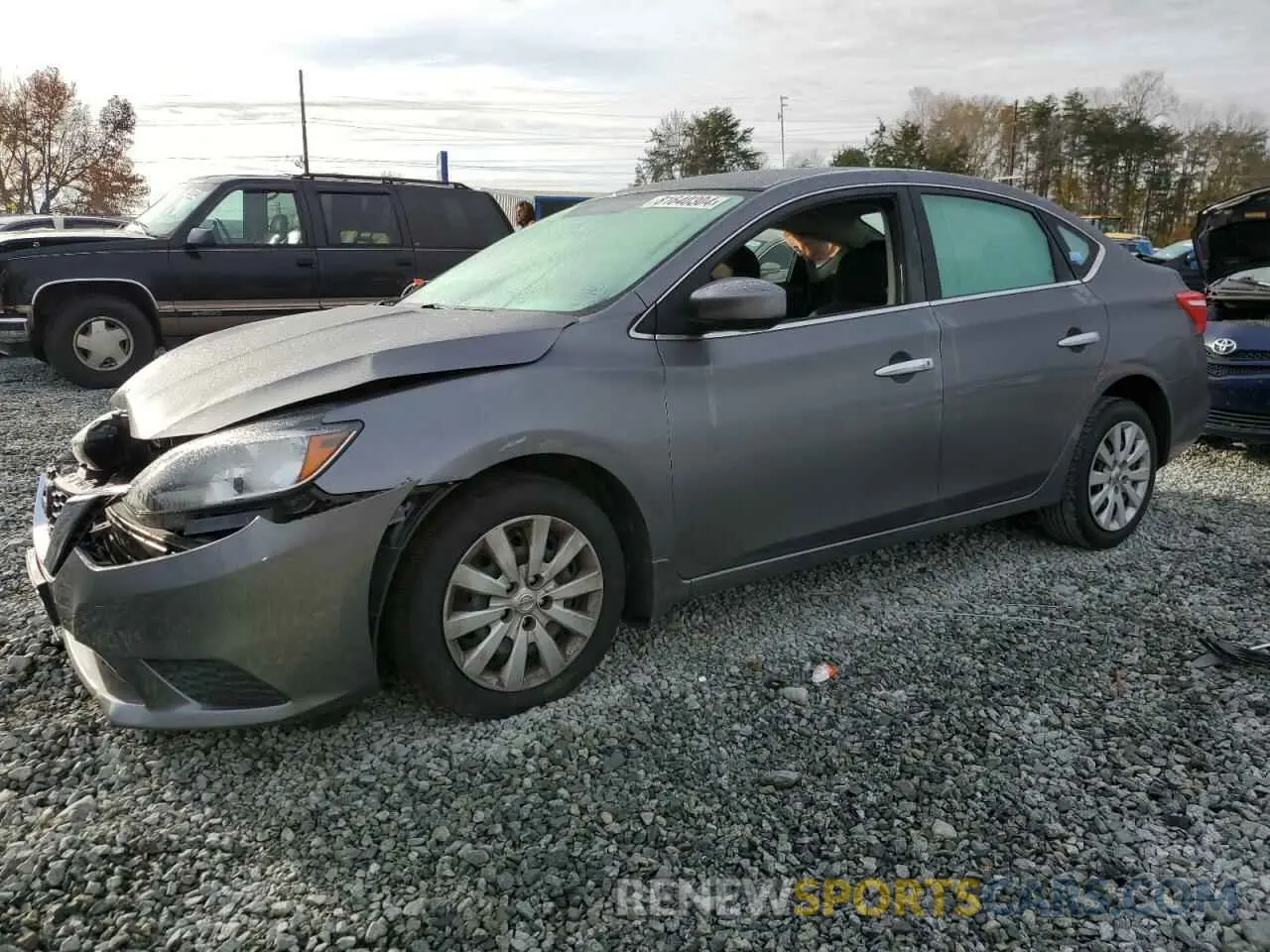 1 Photograph of a damaged car 3N1AB7AP6KY396756 NISSAN SENTRA 2019
