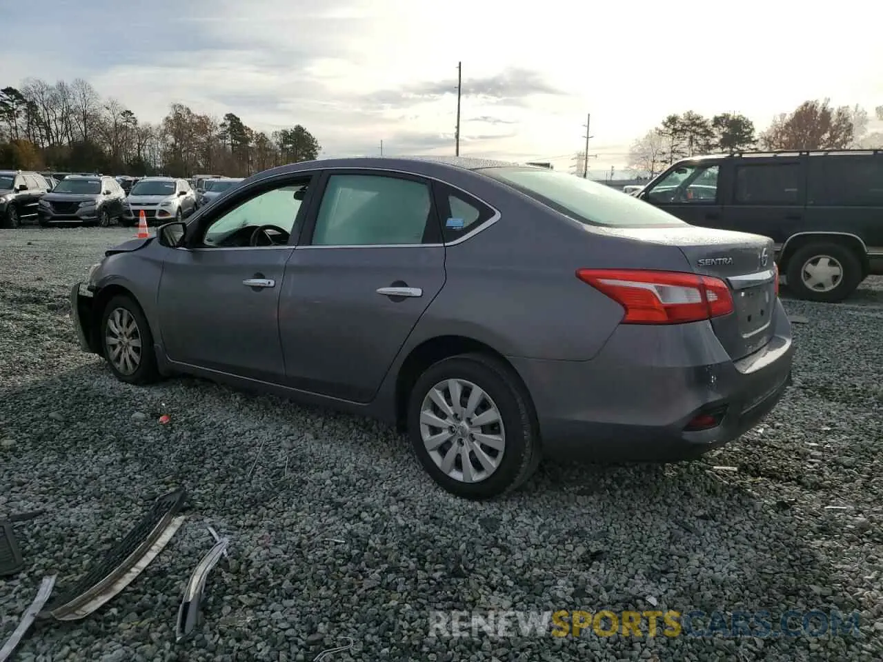 2 Photograph of a damaged car 3N1AB7AP6KY396756 NISSAN SENTRA 2019
