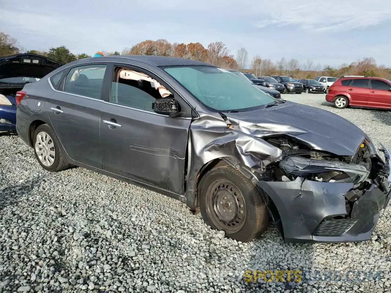 4 Photograph of a damaged car 3N1AB7AP6KY396756 NISSAN SENTRA 2019