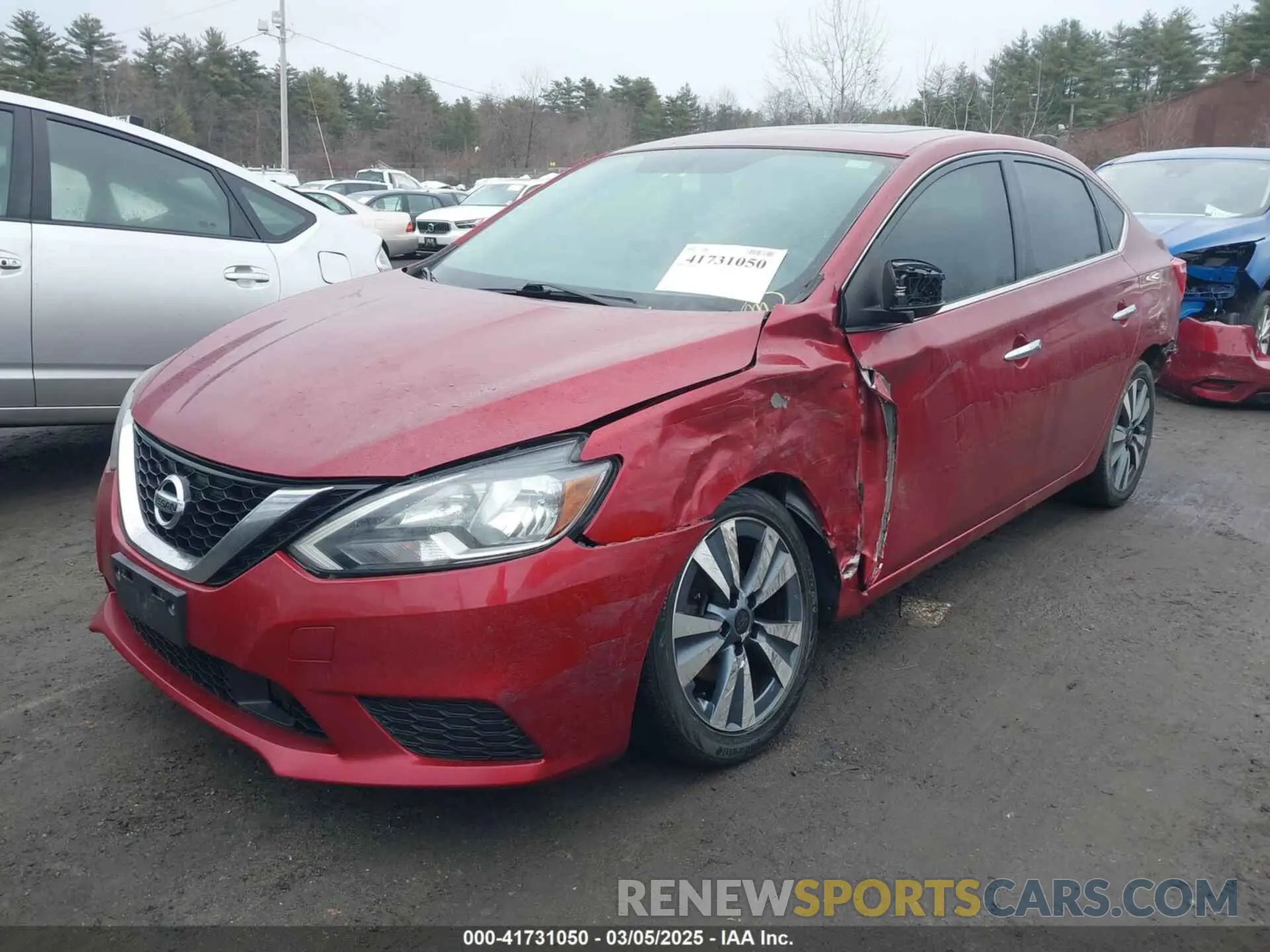 2 Photograph of a damaged car 3N1AB7AP6KY413913 NISSAN SENTRA 2019