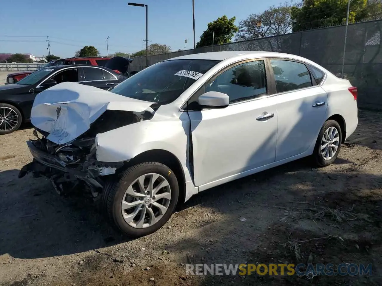 1 Photograph of a damaged car 3N1AB7AP6KY424636 NISSAN SENTRA 2019