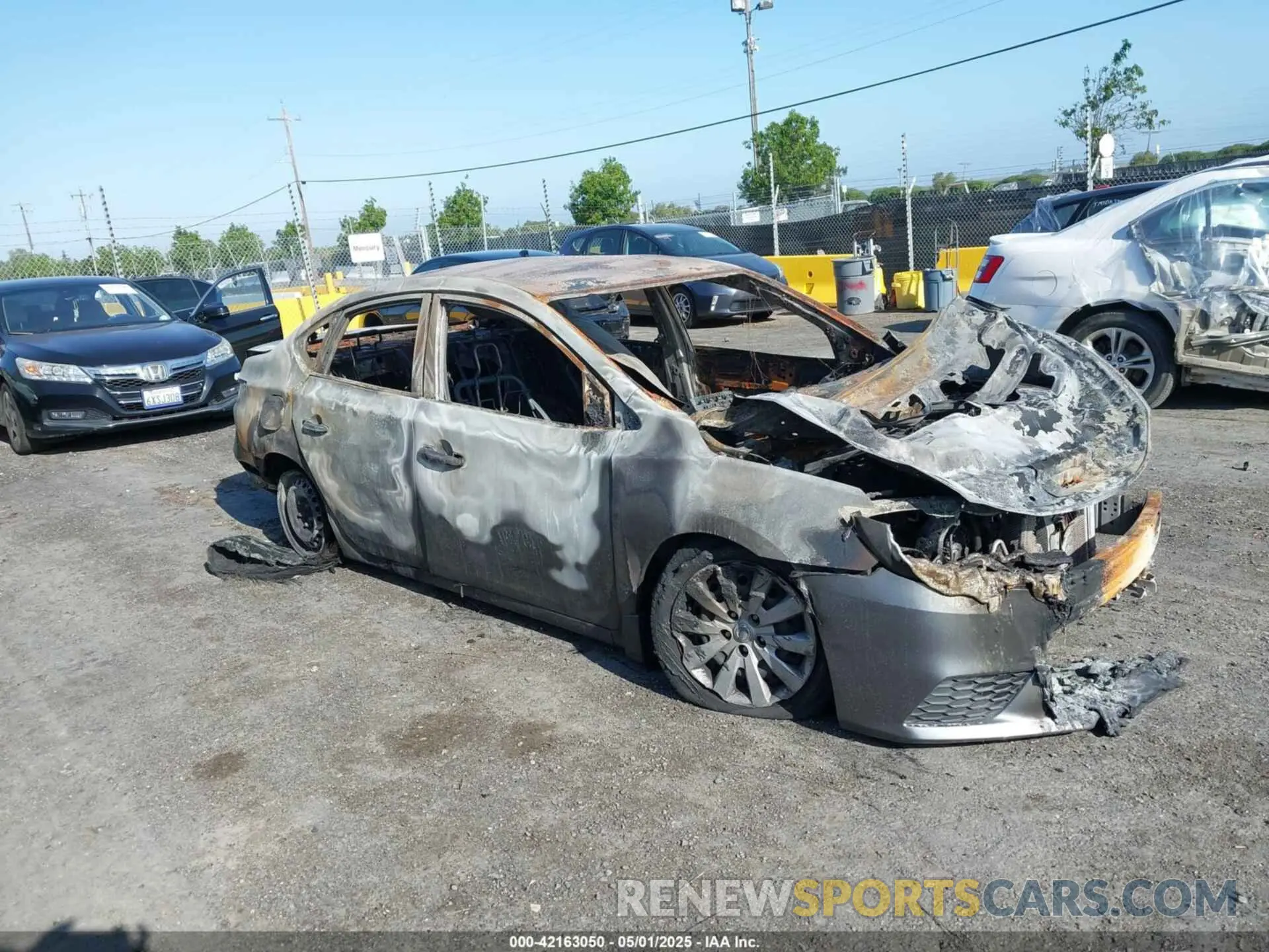 1 Photograph of a damaged car 3N1AB7AP6KY427584 NISSAN SENTRA 2019
