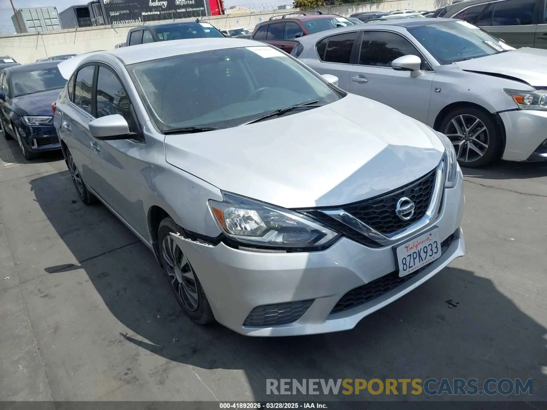 1 Photograph of a damaged car 3N1AB7AP6KY432493 NISSAN SENTRA 2019