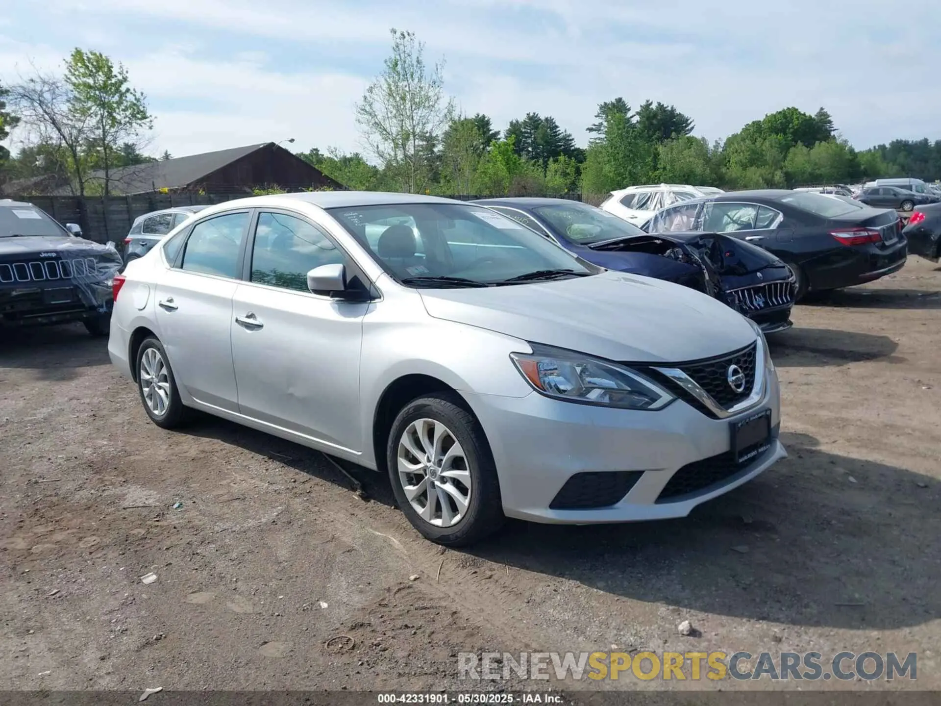 1 Photograph of a damaged car 3N1AB7AP6KY442134 NISSAN SENTRA 2019