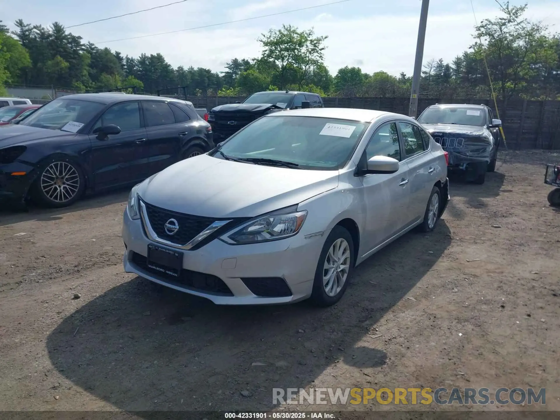 2 Photograph of a damaged car 3N1AB7AP6KY442134 NISSAN SENTRA 2019