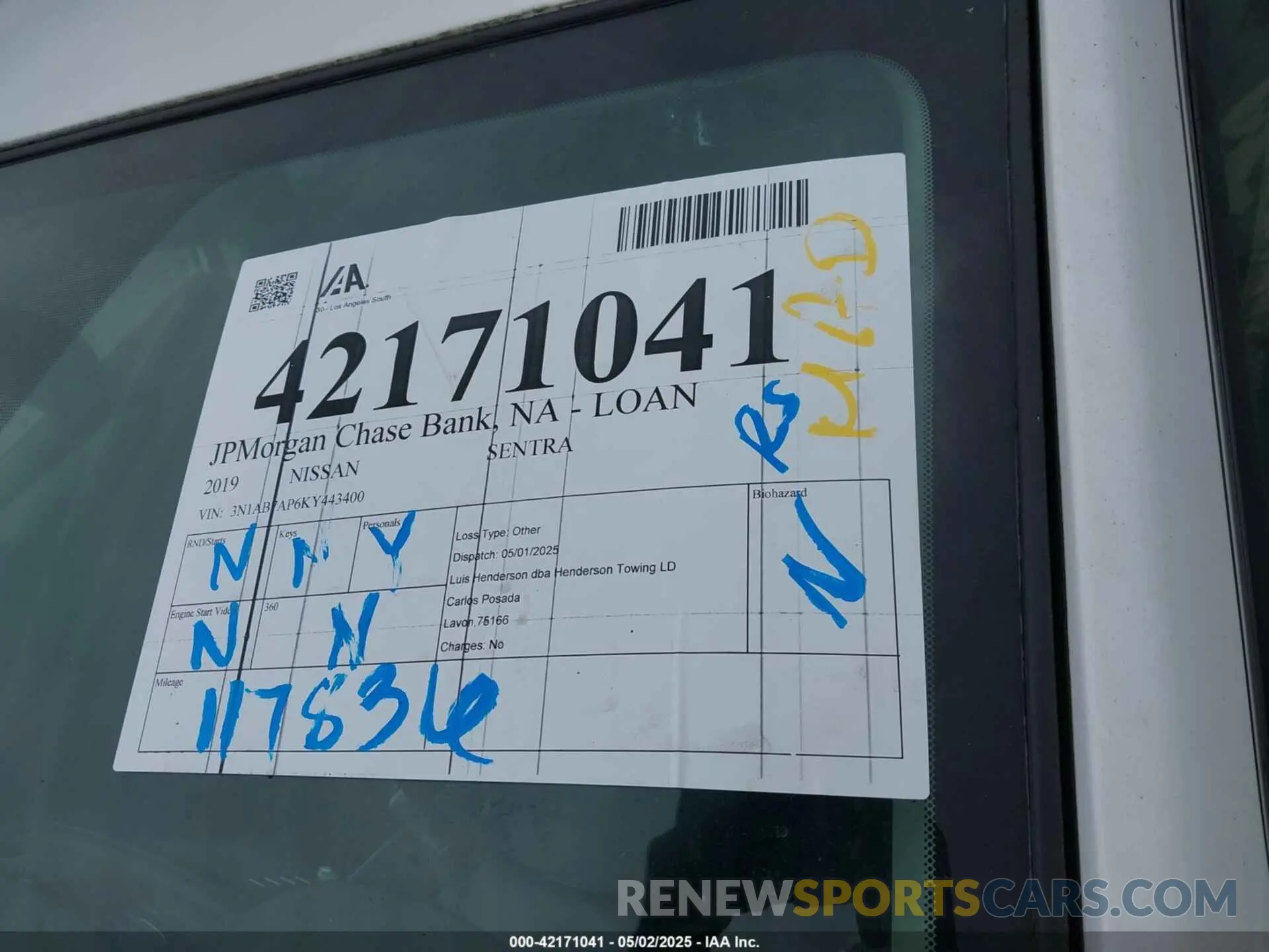 16 Photograph of a damaged car 3N1AB7AP6KY443400 NISSAN SENTRA 2019