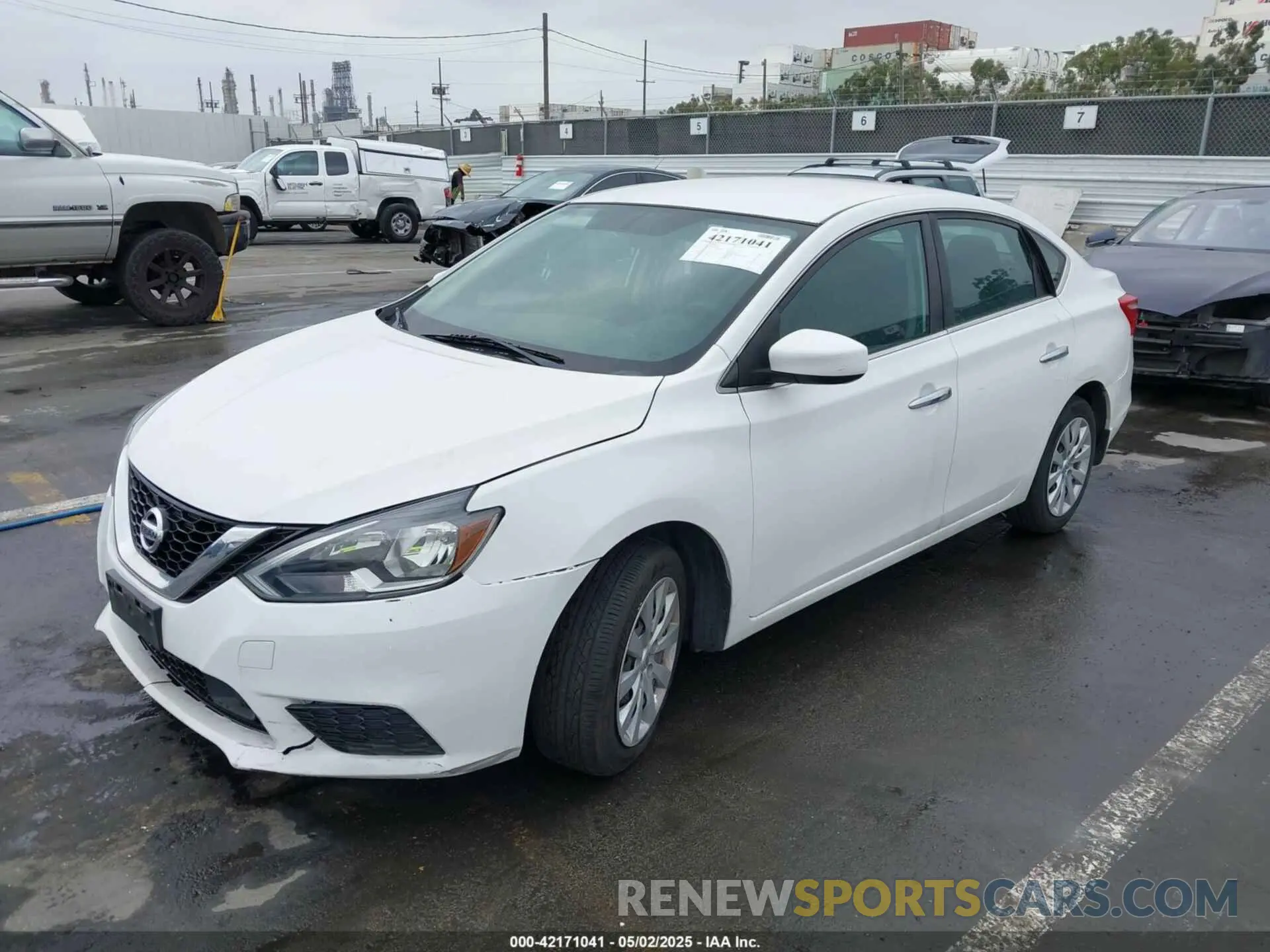 2 Photograph of a damaged car 3N1AB7AP6KY443400 NISSAN SENTRA 2019