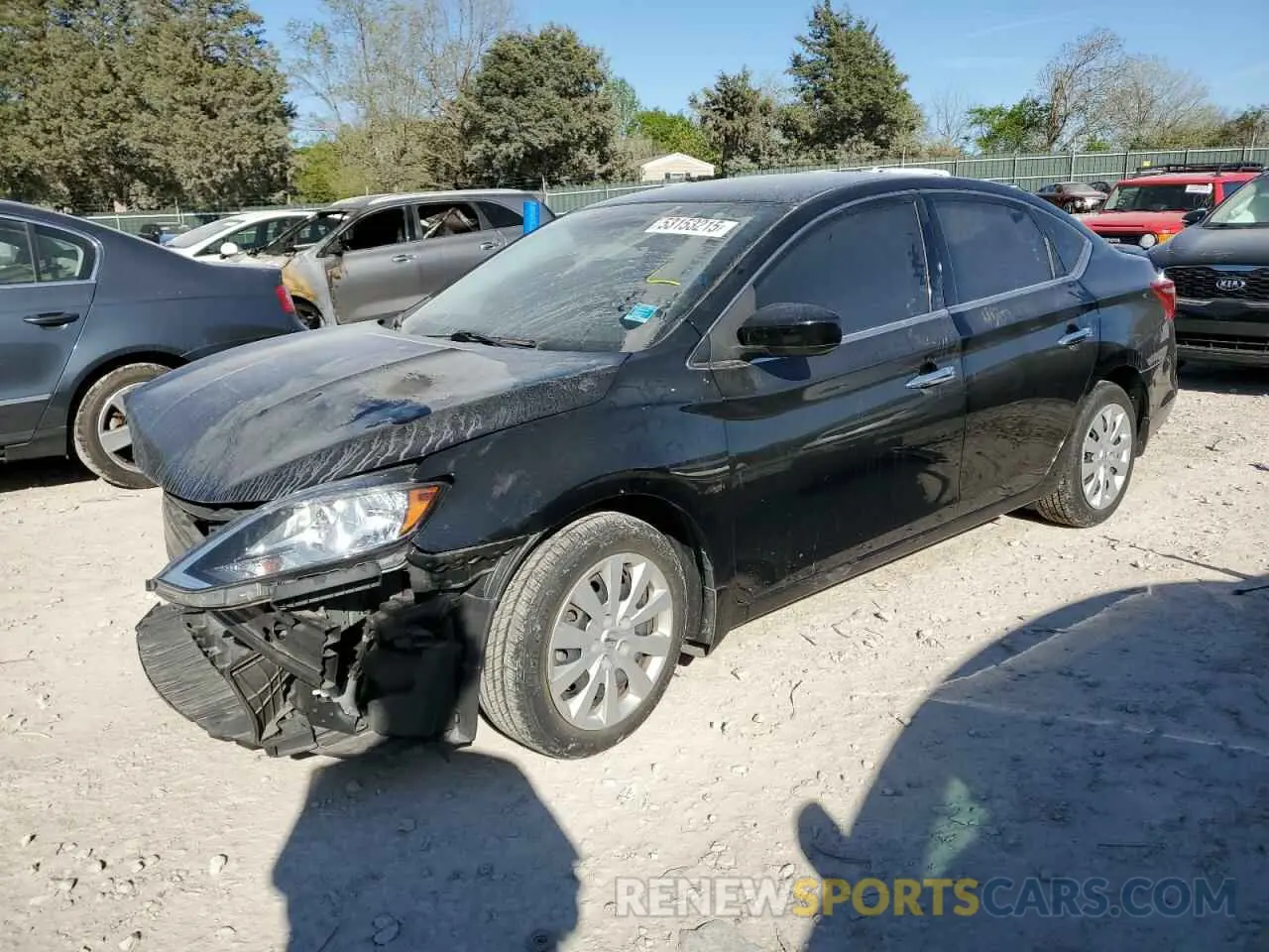 1 Photograph of a damaged car 3N1AB7AP6KY443879 NISSAN SENTRA 2019