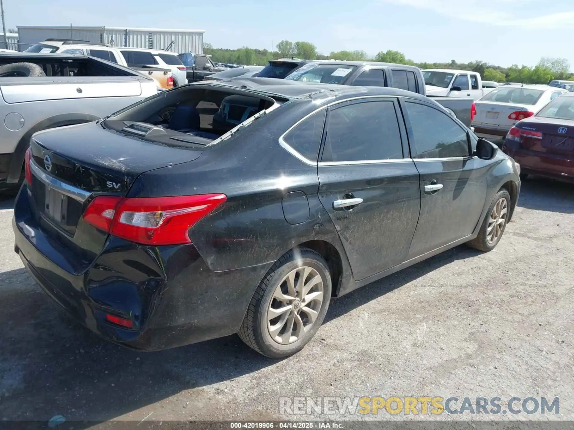 4 Photograph of a damaged car 3N1AB7AP6KY448838 NISSAN SENTRA 2019