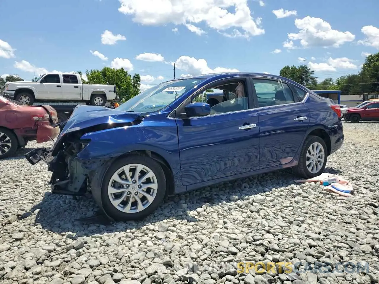 1 Photograph of a damaged car 3N1AB7AP6KY449651 NISSAN SENTRA 2019