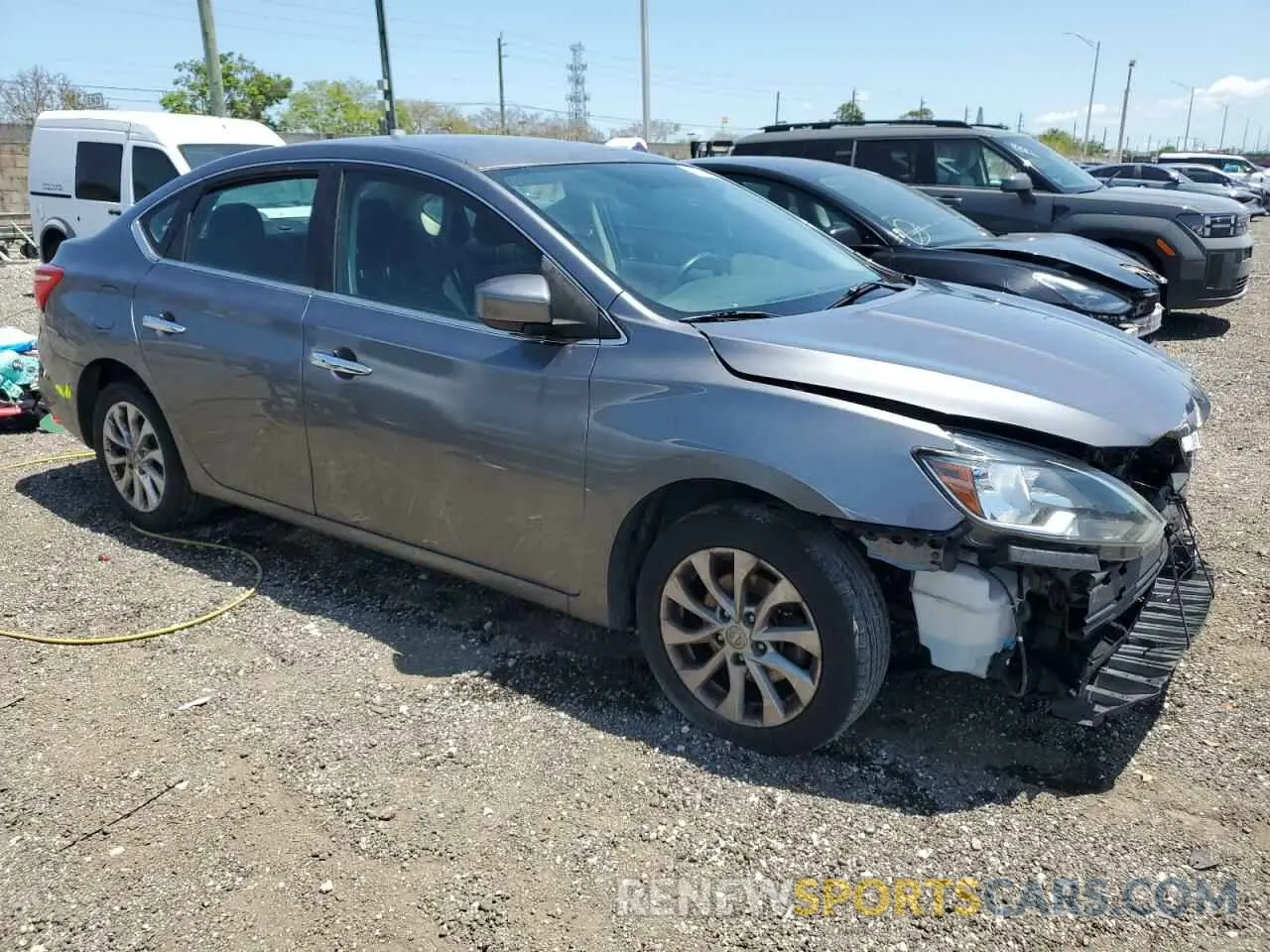 4 Photograph of a damaged car 3N1AB7AP6KY450783 NISSAN SENTRA 2019