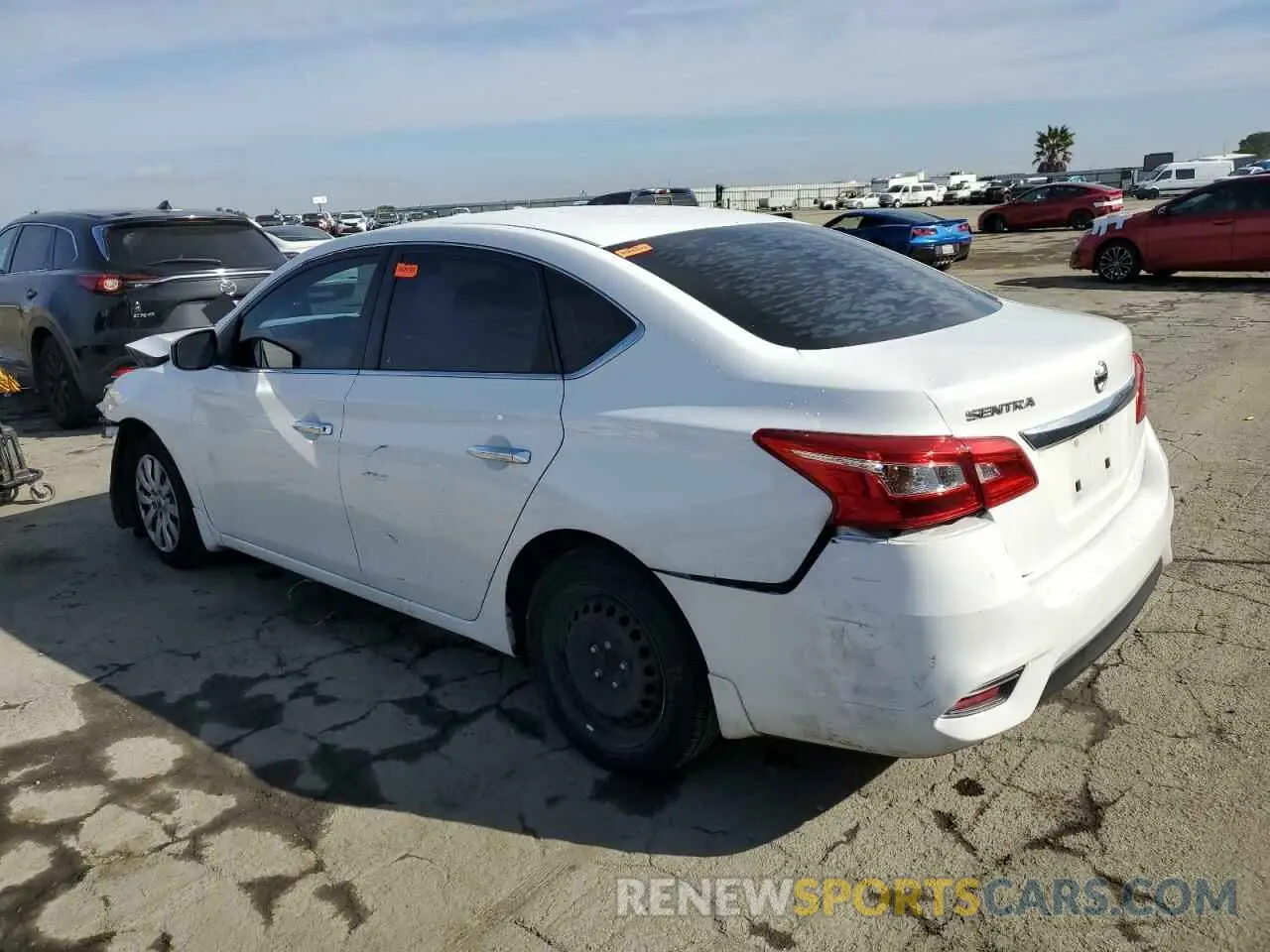 2 Photograph of a damaged car 3N1AB7AP6KY452596 NISSAN SENTRA 2019