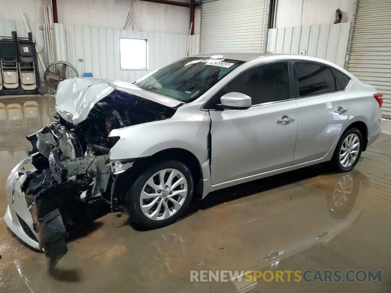 1 Photograph of a damaged car 3N1AB7AP7KL602633 NISSAN SENTRA 2019