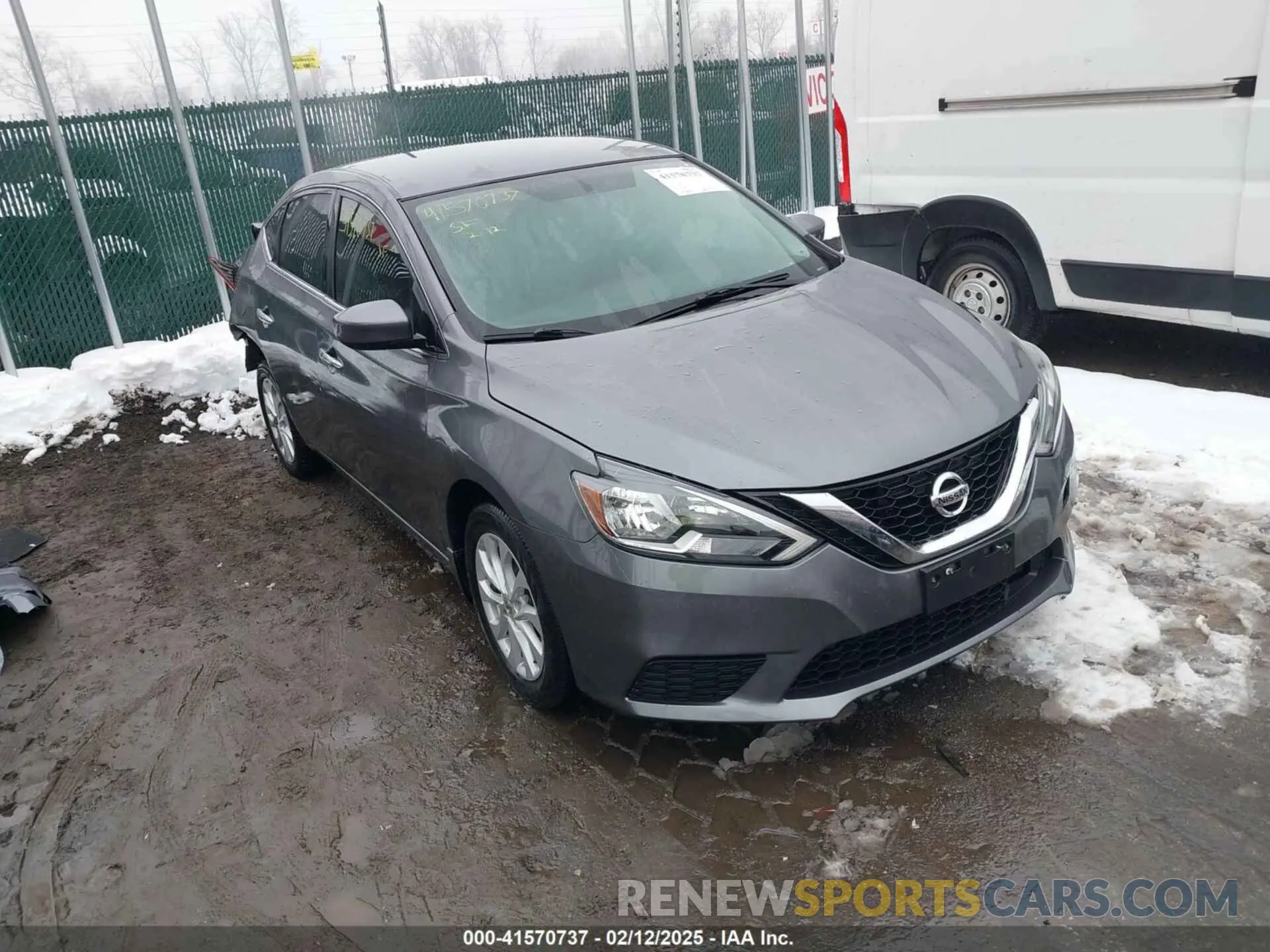 1 Photograph of a damaged car 3N1AB7AP7KL604088 NISSAN SENTRA 2019