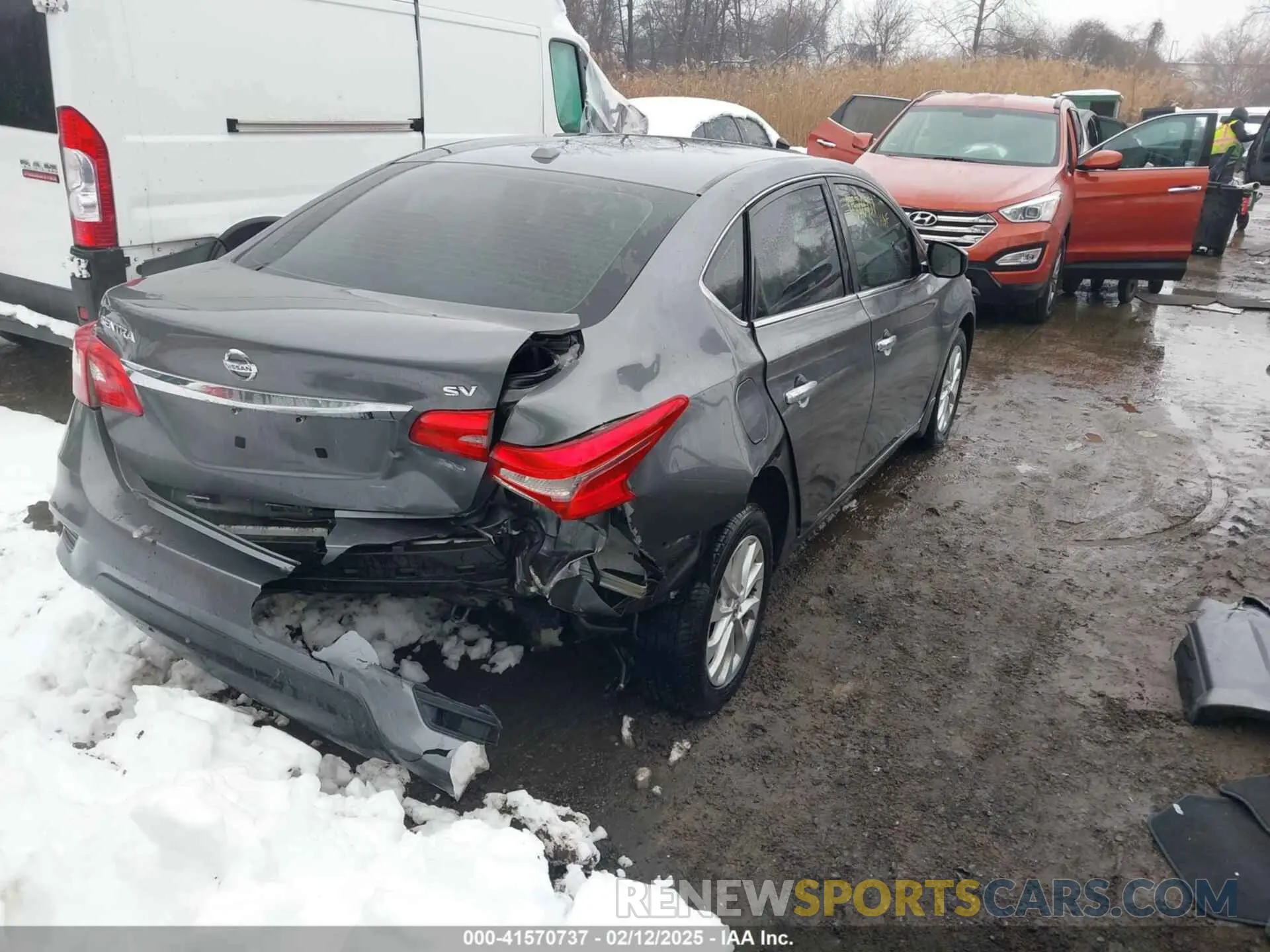 4 Photograph of a damaged car 3N1AB7AP7KL604088 NISSAN SENTRA 2019
