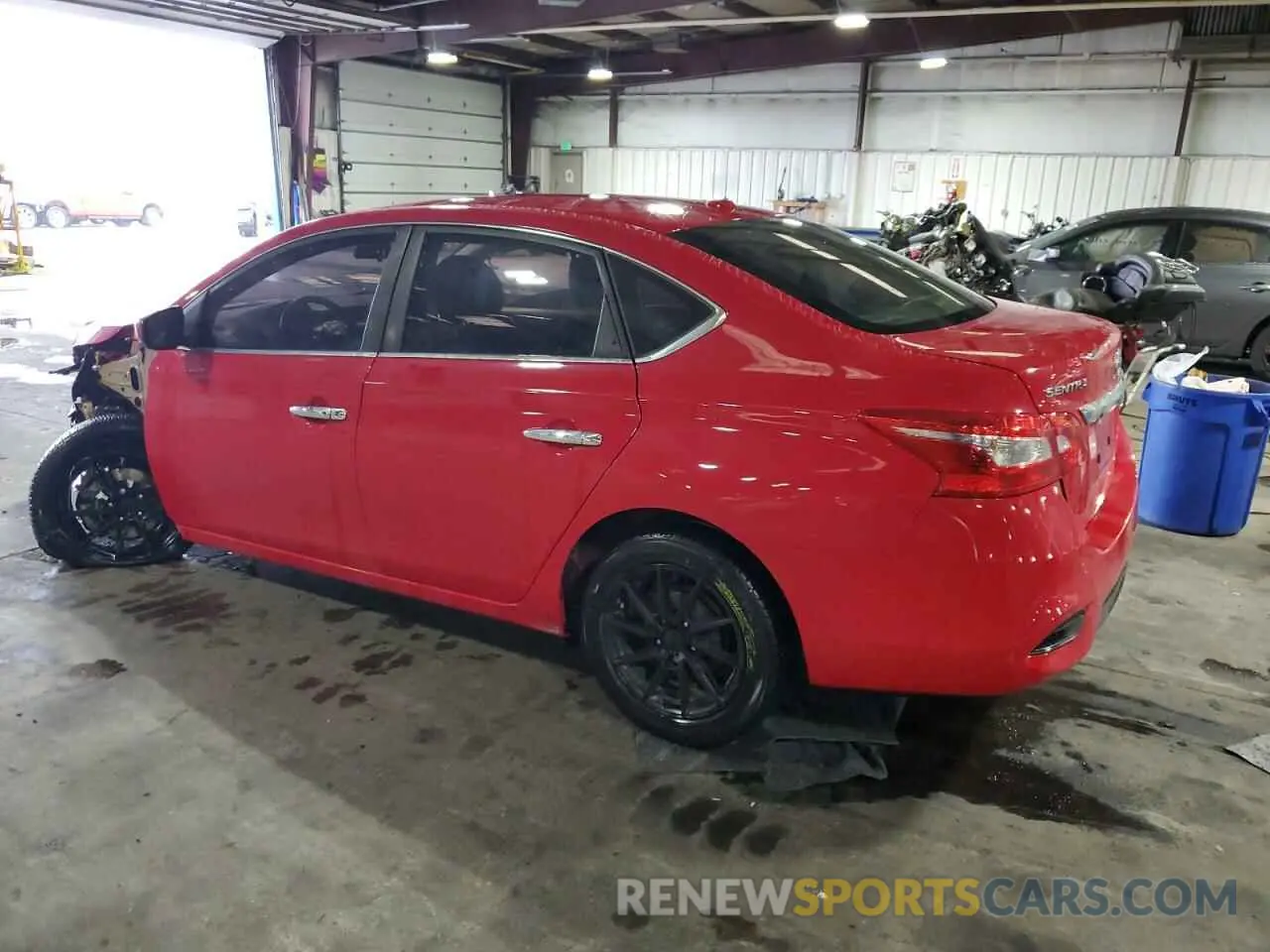 2 Photograph of a damaged car 3N1AB7AP7KL606116 NISSAN SENTRA 2019