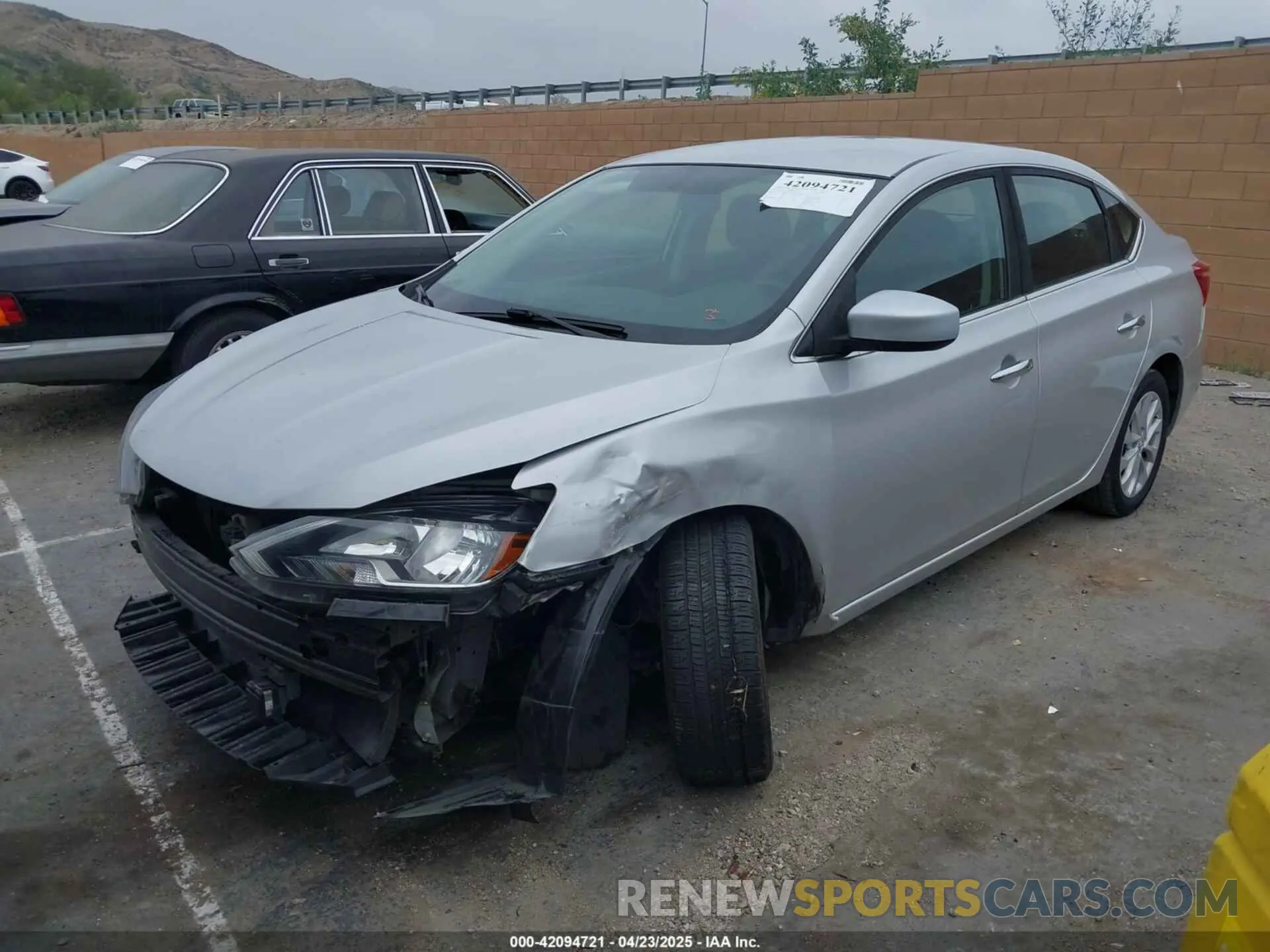 2 Photograph of a damaged car 3N1AB7AP7KL618363 NISSAN SENTRA 2019