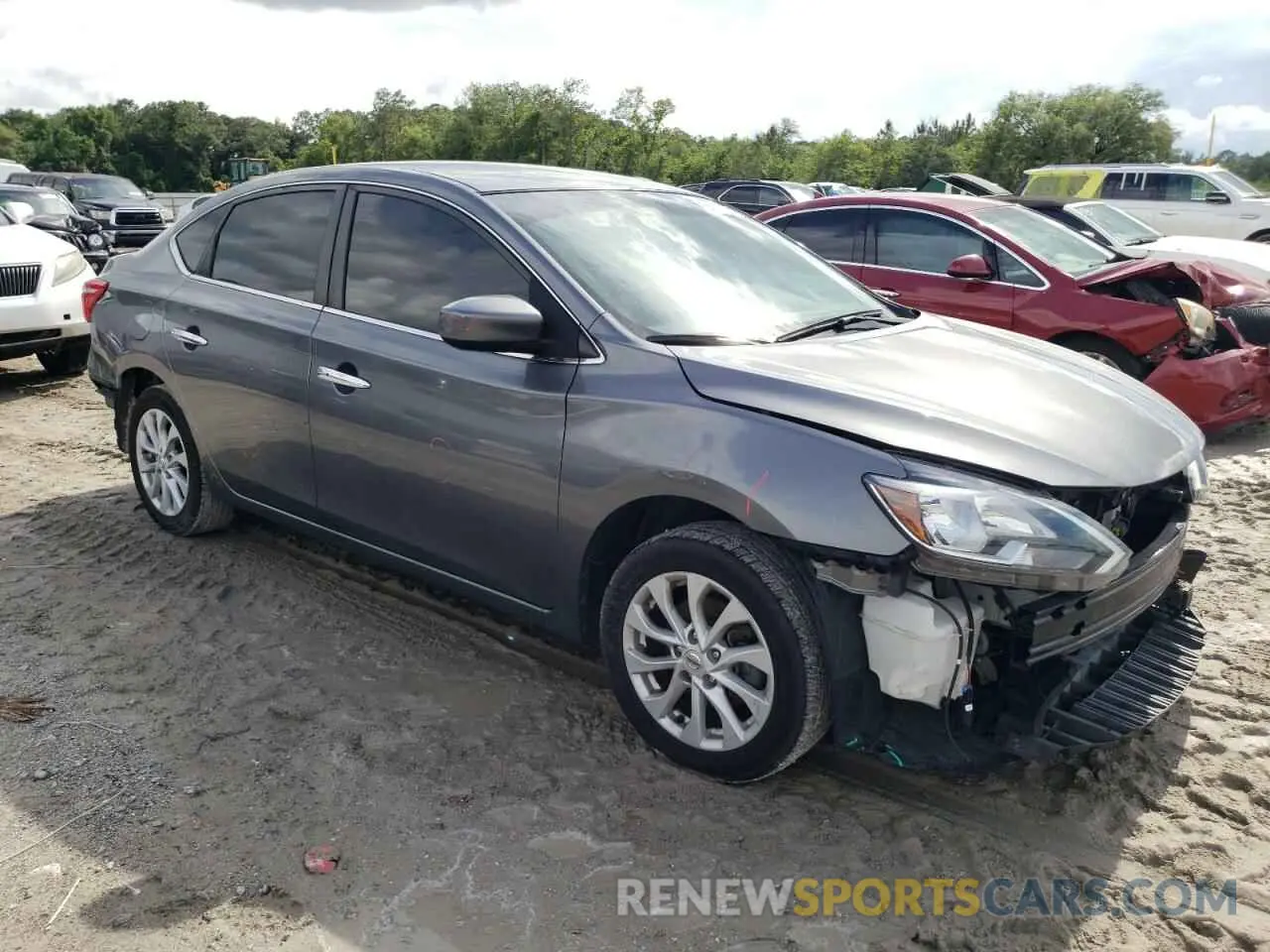 4 Photograph of a damaged car 3N1AB7AP7KL627337 NISSAN SENTRA 2019