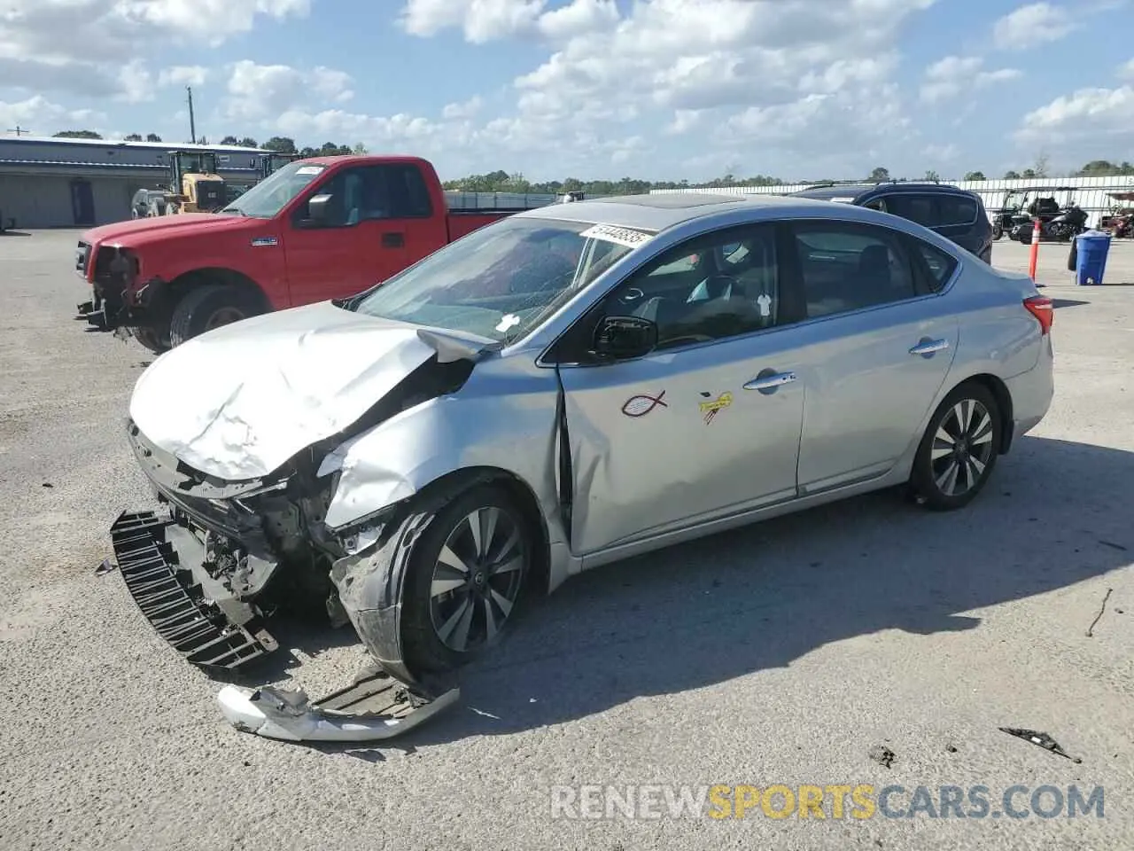 1 Photograph of a damaged car 3N1AB7AP7KY202638 NISSAN SENTRA 2019