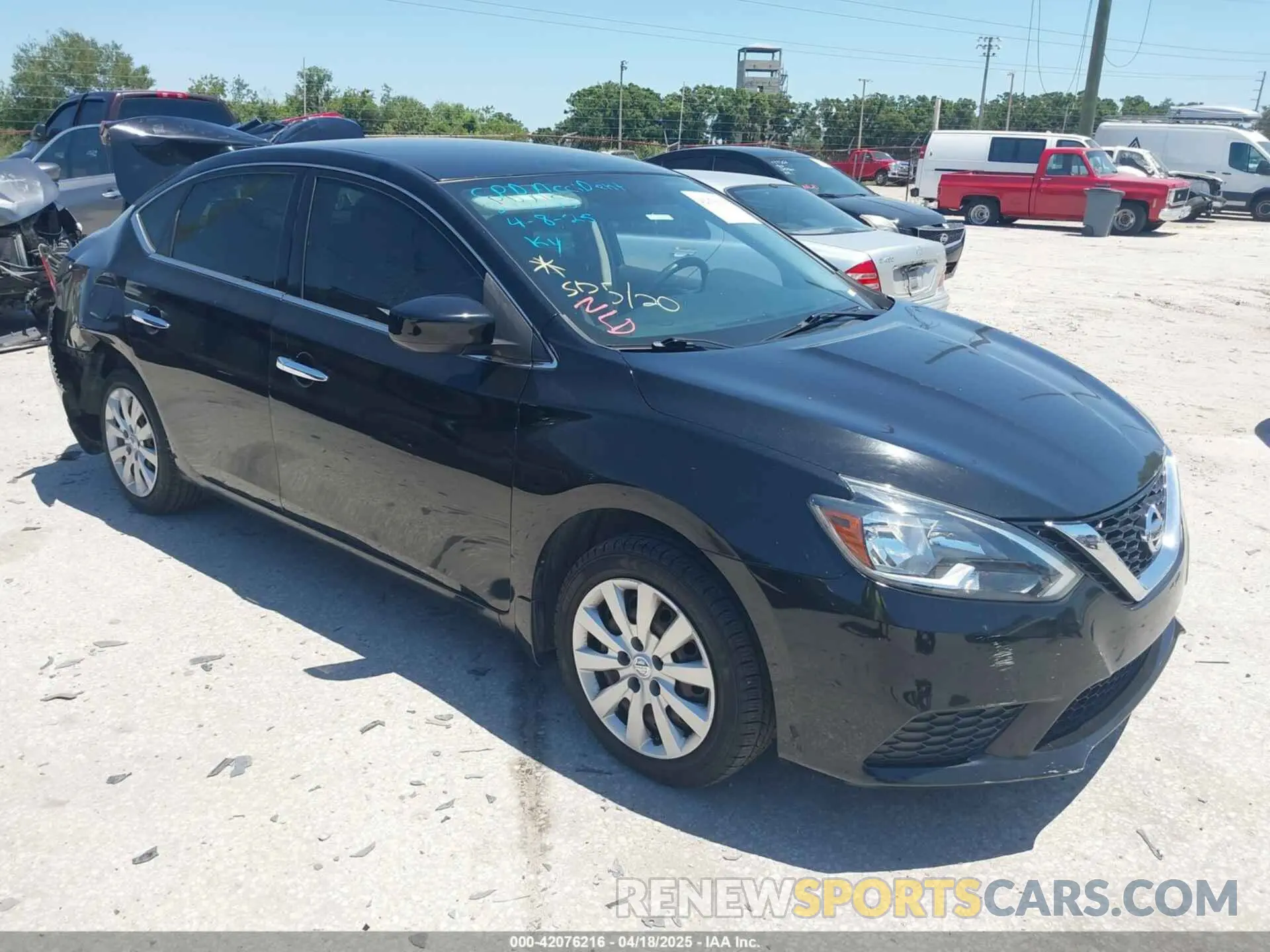 1 Photograph of a damaged car 3N1AB7AP7KY221268 NISSAN SENTRA 2019