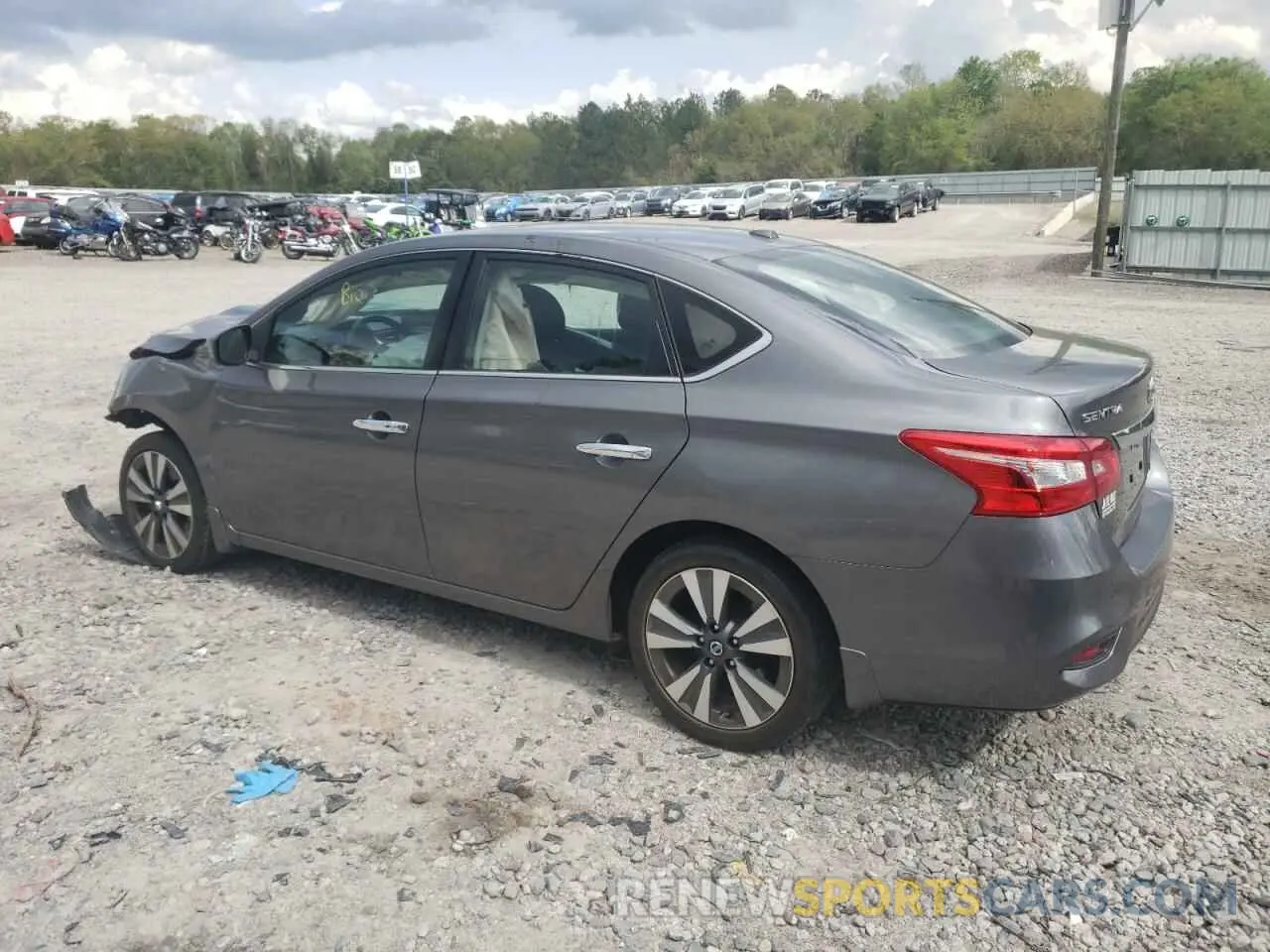 2 Photograph of a damaged car 3N1AB7AP7KY224199 NISSAN SENTRA 2019
