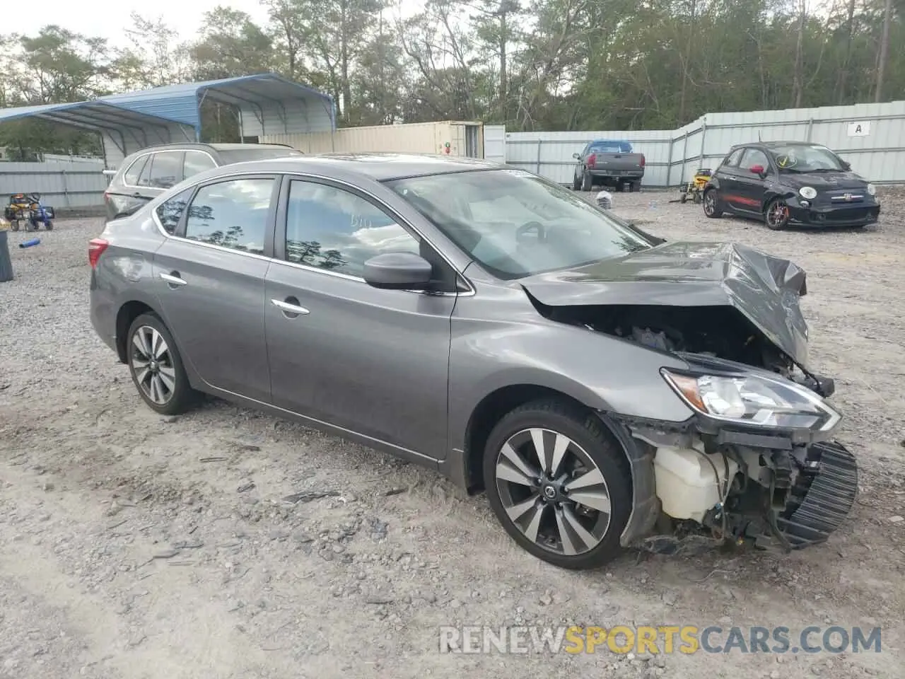 4 Photograph of a damaged car 3N1AB7AP7KY224199 NISSAN SENTRA 2019
