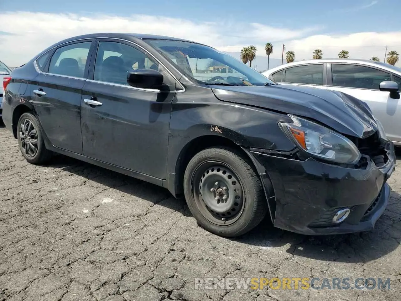 4 Photograph of a damaged car 3N1AB7AP7KY224364 NISSAN SENTRA 2019