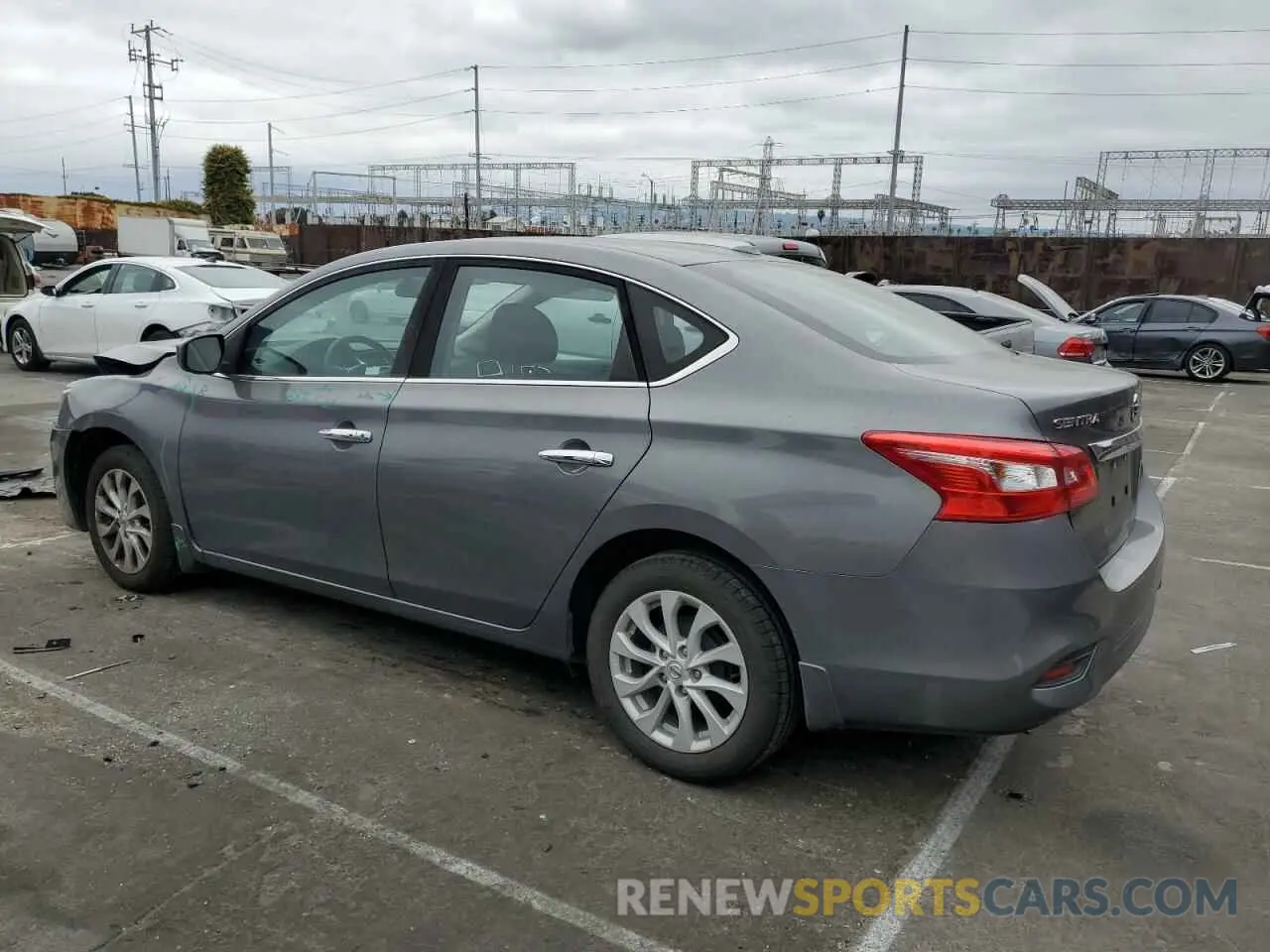 2 Photograph of a damaged car 3N1AB7AP7KY233842 NISSAN SENTRA 2019