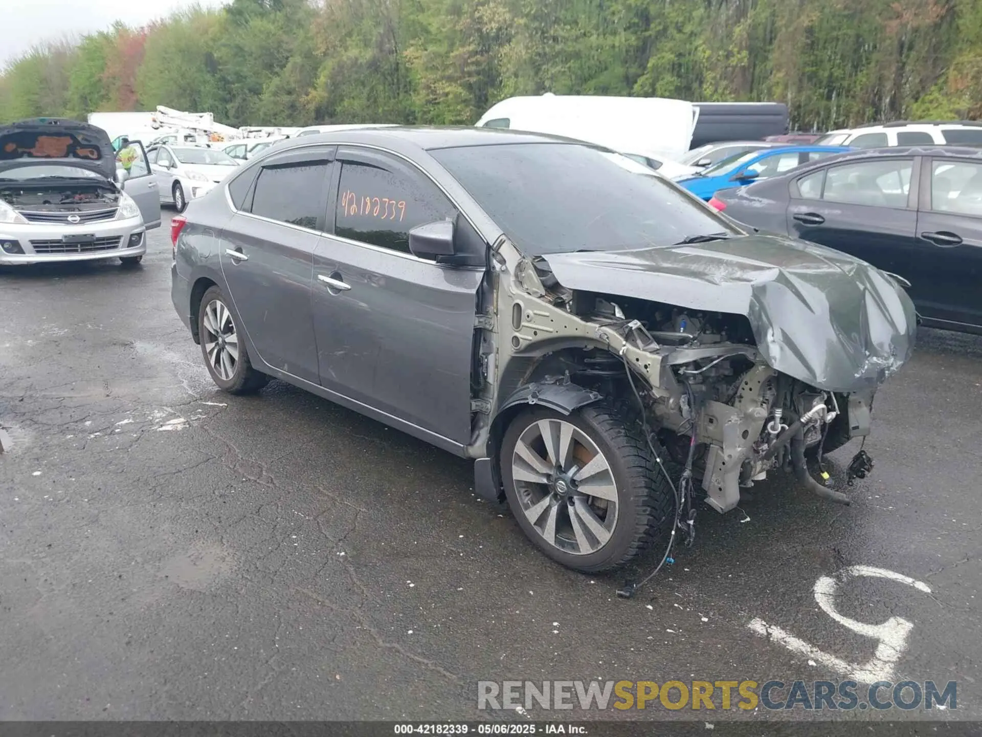 1 Photograph of a damaged car 3N1AB7AP7KY238779 NISSAN SENTRA 2019