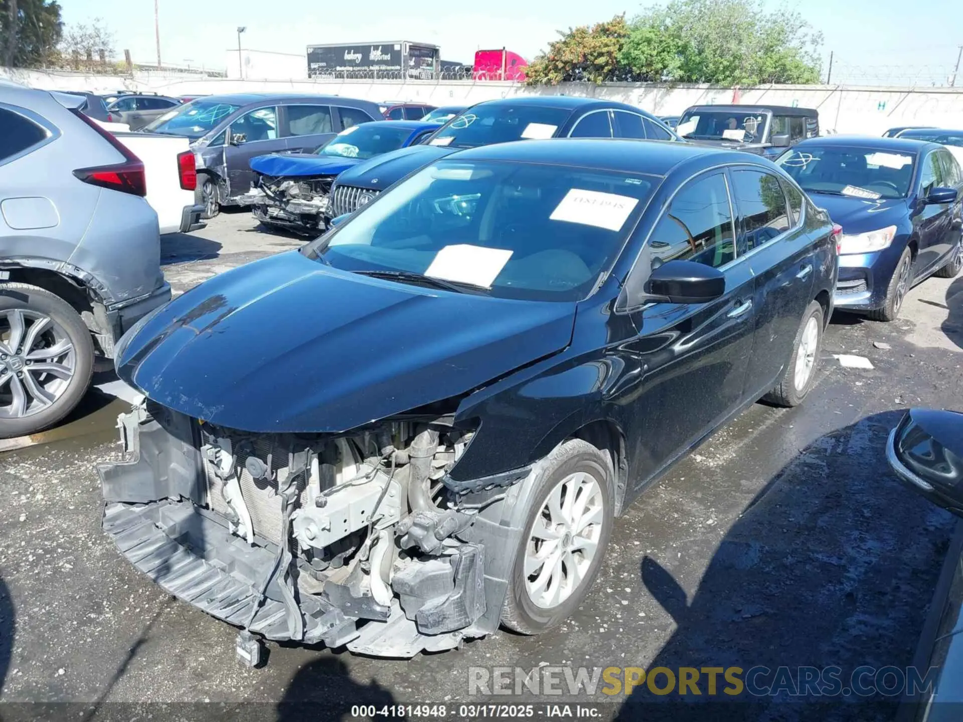 2 Photograph of a damaged car 3N1AB7AP7KY247160 NISSAN SENTRA 2019