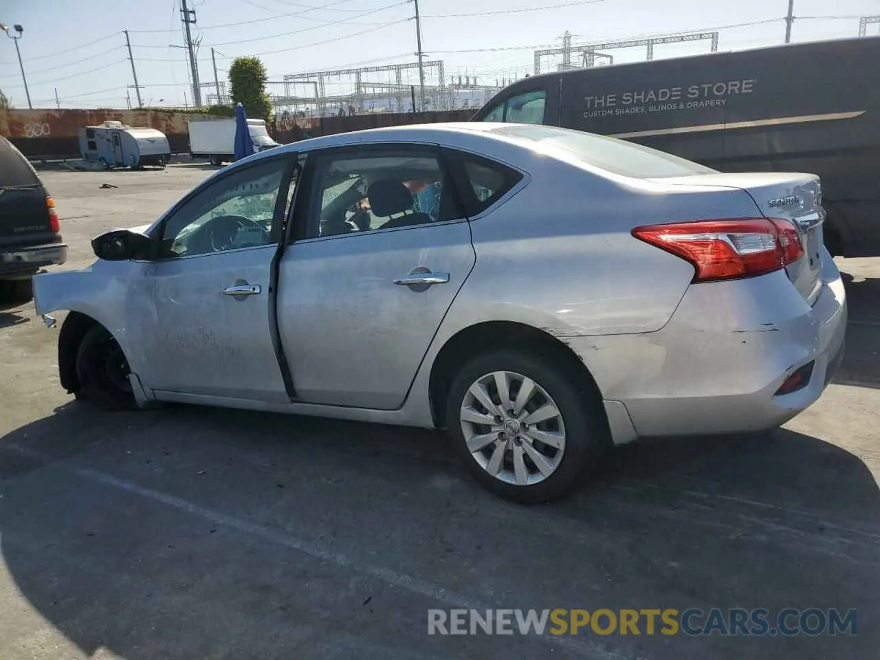 2 Photograph of a damaged car 3N1AB7AP7KY252875 NISSAN SENTRA 2019