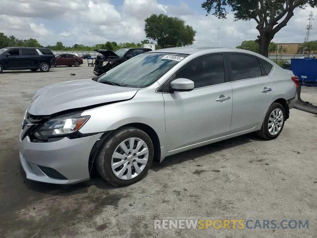 1 Photograph of a damaged car 3N1AB7AP7KY253489 NISSAN SENTRA 2019