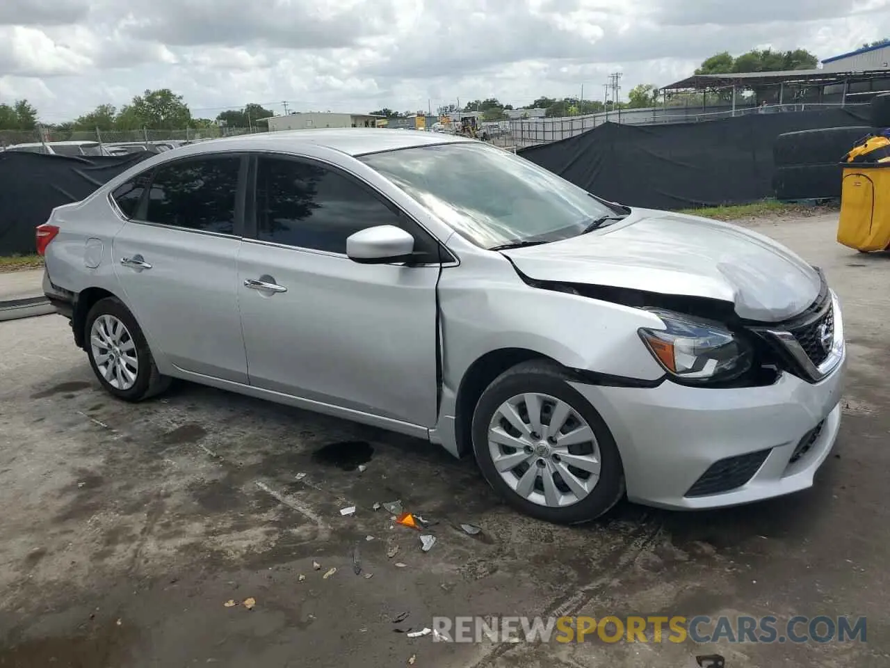 4 Photograph of a damaged car 3N1AB7AP7KY253489 NISSAN SENTRA 2019