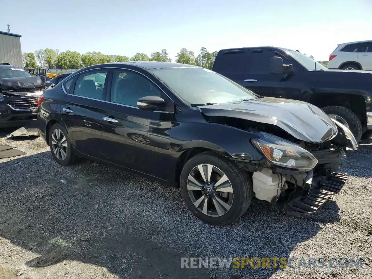 4 Photograph of a damaged car 3N1AB7AP7KY257459 NISSAN SENTRA 2019