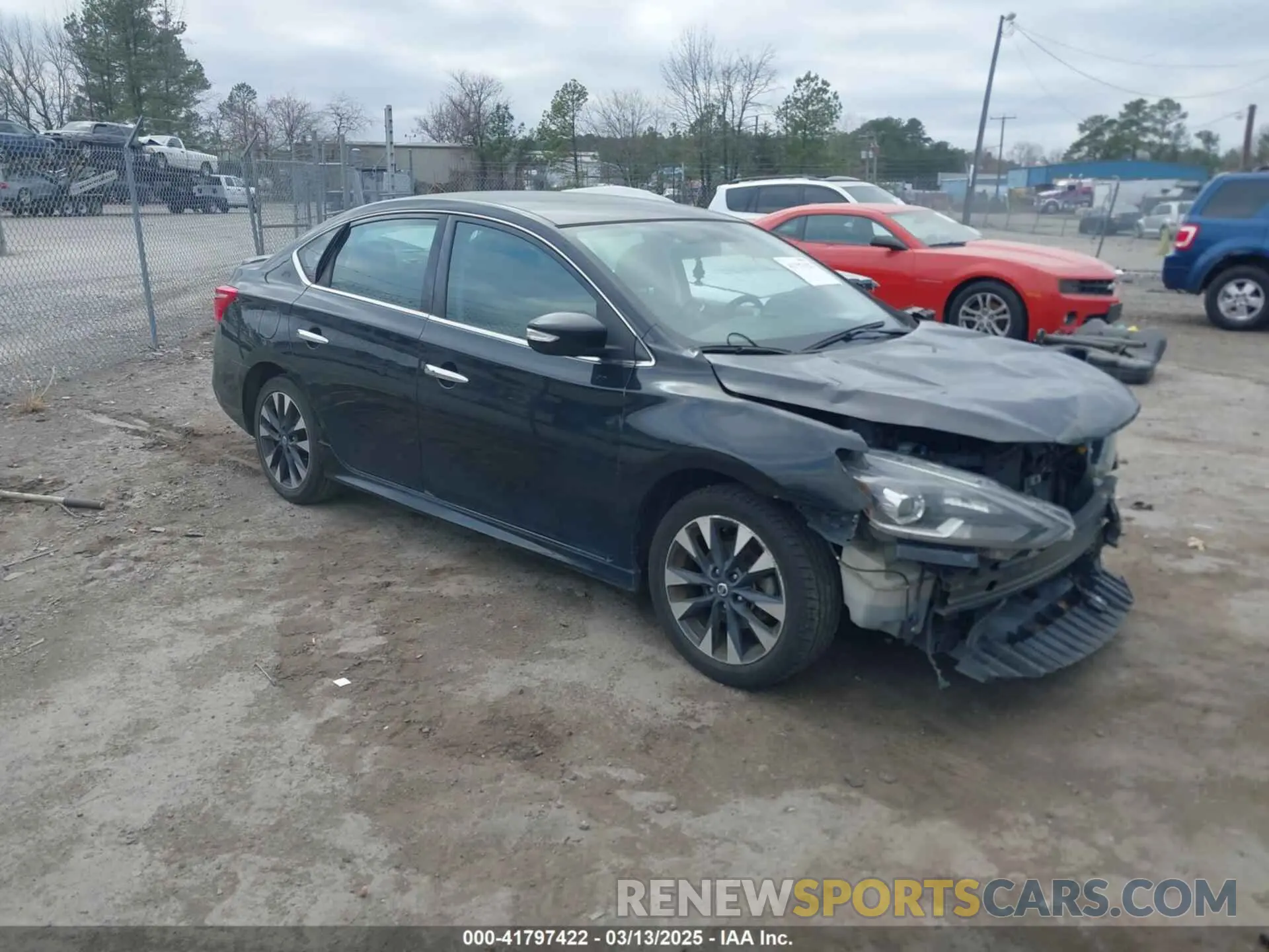 1 Photograph of a damaged car 3N1AB7AP7KY257655 NISSAN SENTRA 2019
