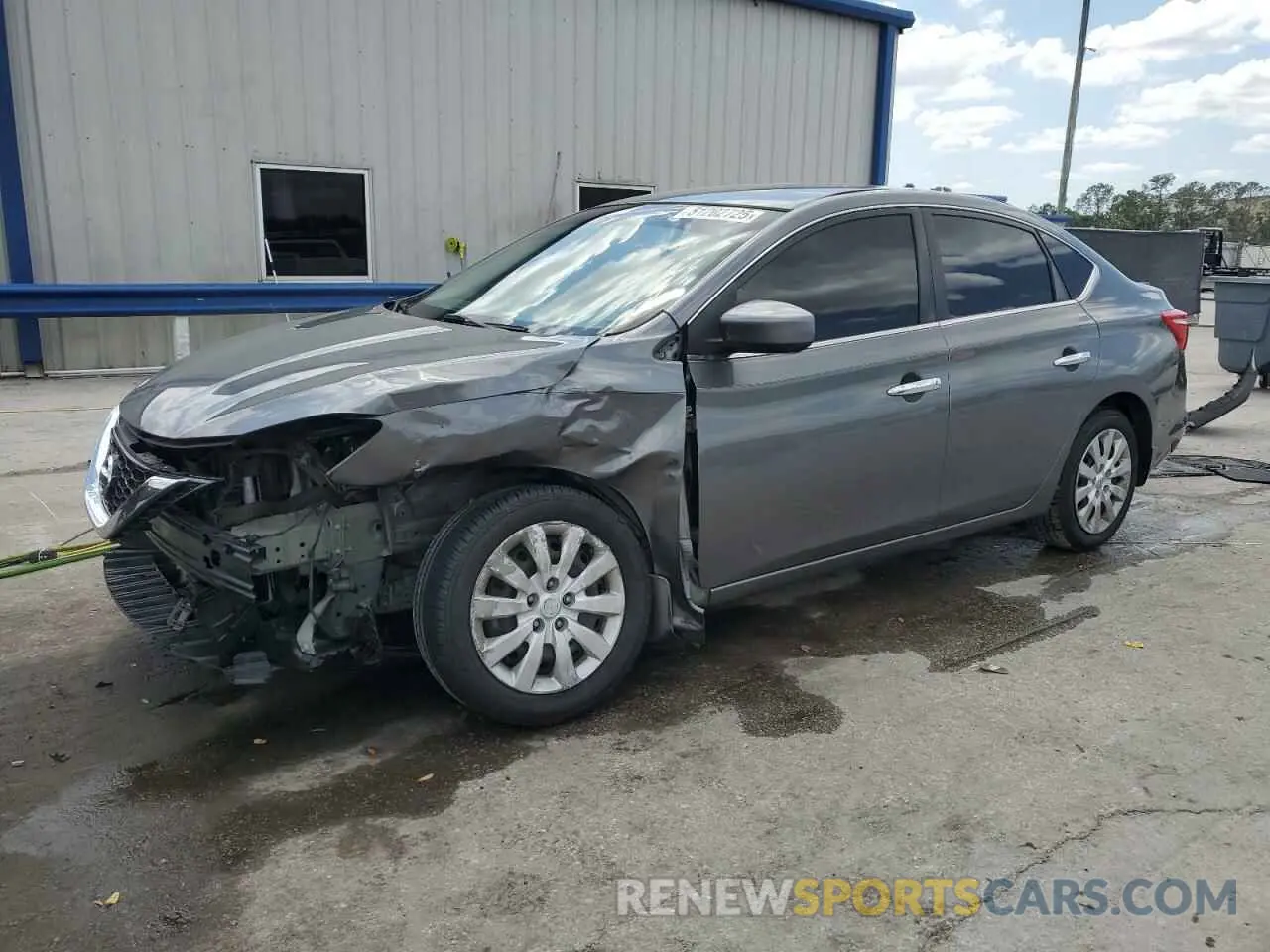 1 Photograph of a damaged car 3N1AB7AP7KY257882 NISSAN SENTRA 2019