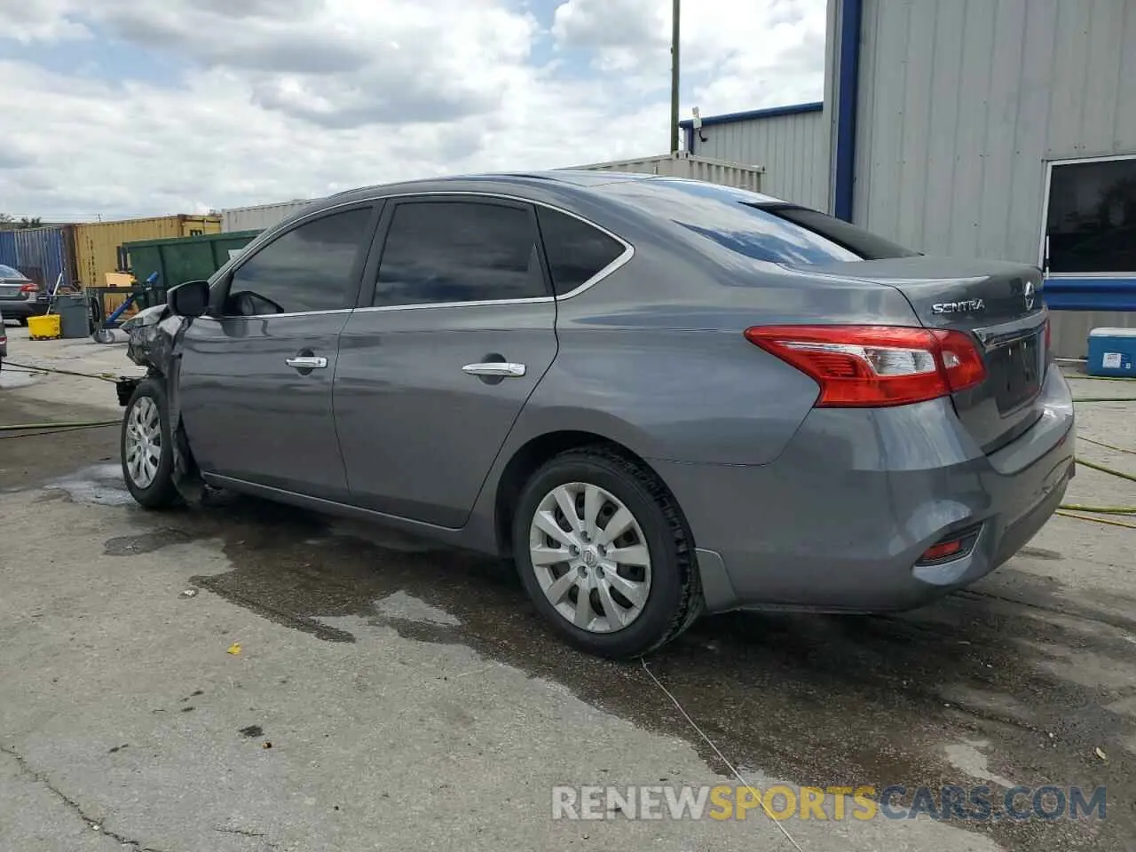 2 Photograph of a damaged car 3N1AB7AP7KY257882 NISSAN SENTRA 2019