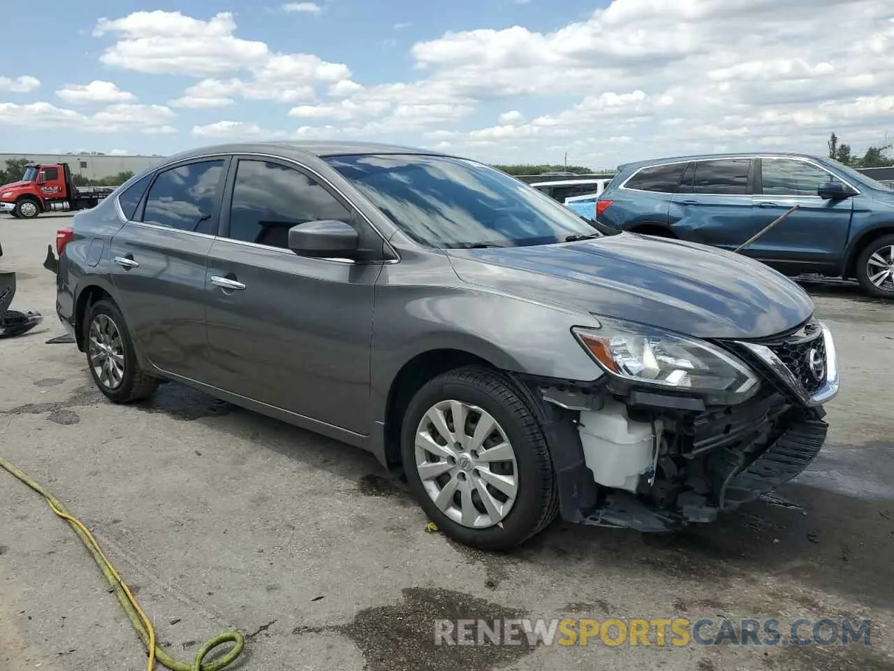 4 Photograph of a damaged car 3N1AB7AP7KY257882 NISSAN SENTRA 2019