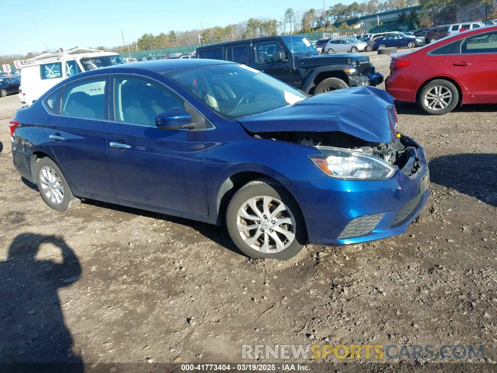 1 Photograph of a damaged car 3N1AB7AP7KY258028 NISSAN SENTRA 2019