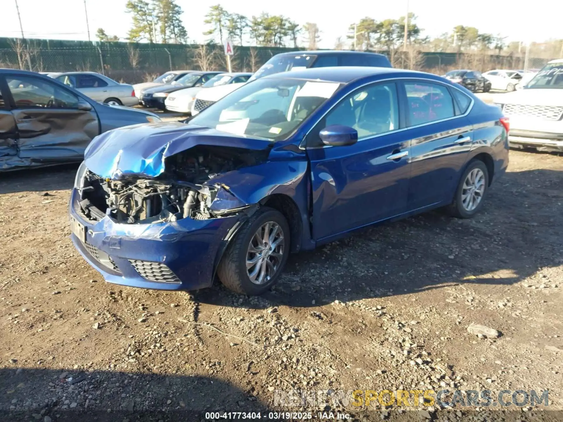 2 Photograph of a damaged car 3N1AB7AP7KY258028 NISSAN SENTRA 2019