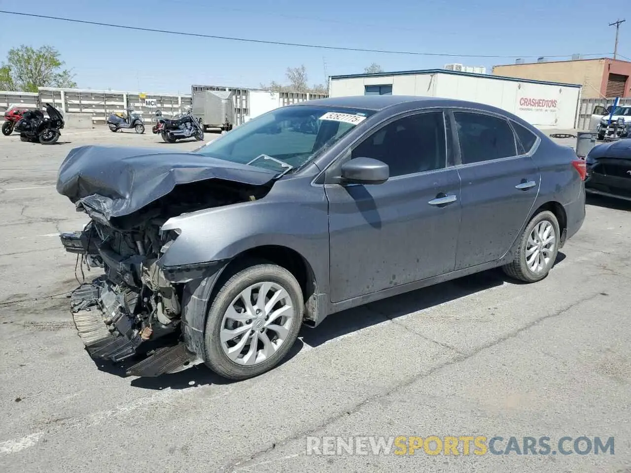 1 Photograph of a damaged car 3N1AB7AP7KY258630 NISSAN SENTRA 2019