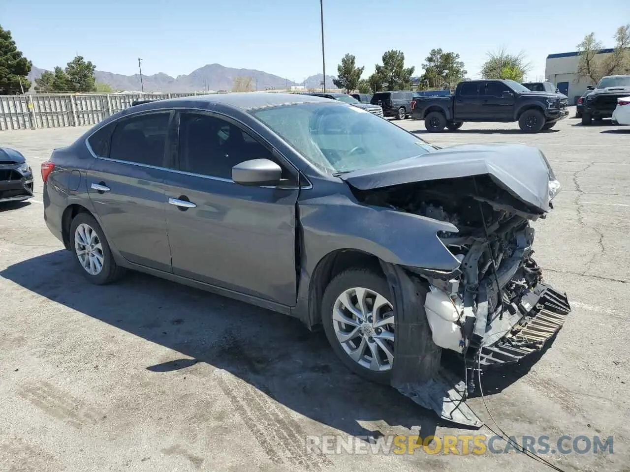 4 Photograph of a damaged car 3N1AB7AP7KY258630 NISSAN SENTRA 2019