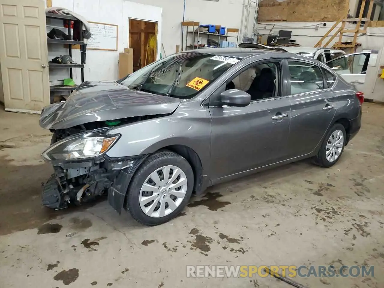 1 Photograph of a damaged car 3N1AB7AP7KY259308 NISSAN SENTRA 2019