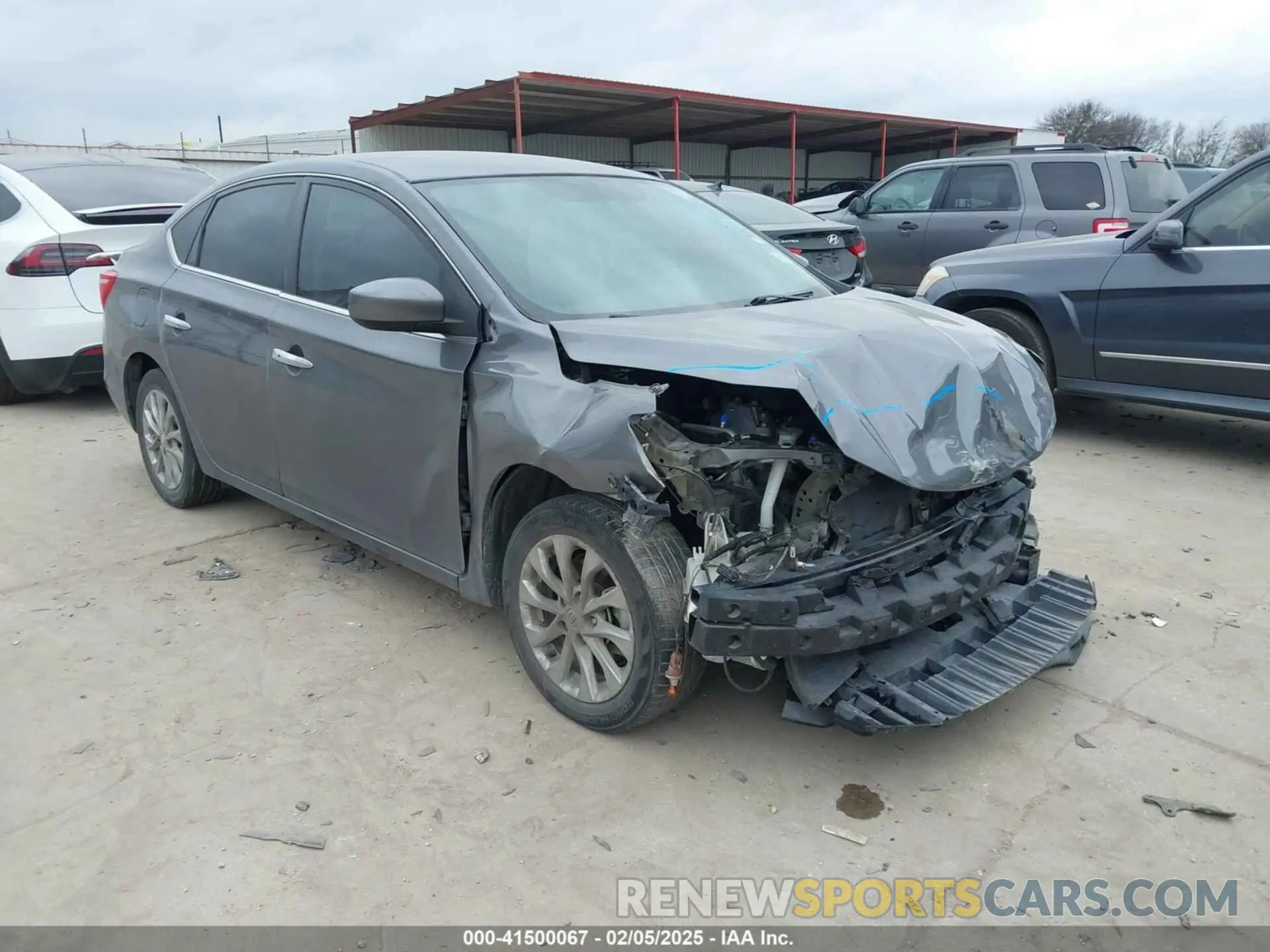 1 Photograph of a damaged car 3N1AB7AP7KY277386 NISSAN SENTRA 2019